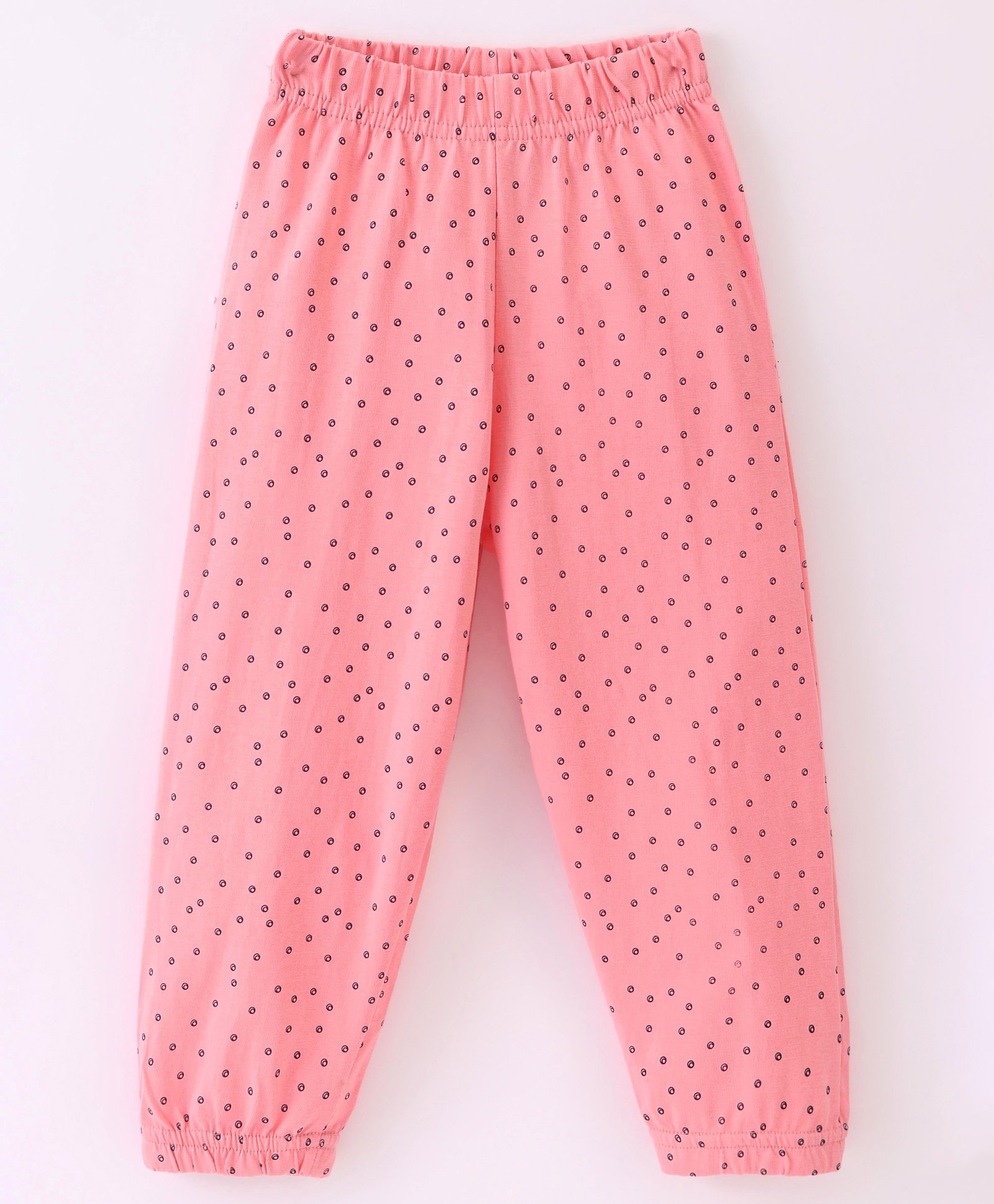 Fido Single Jersey Knit Full Length Legging With Circle Print - Peach-picture-24
