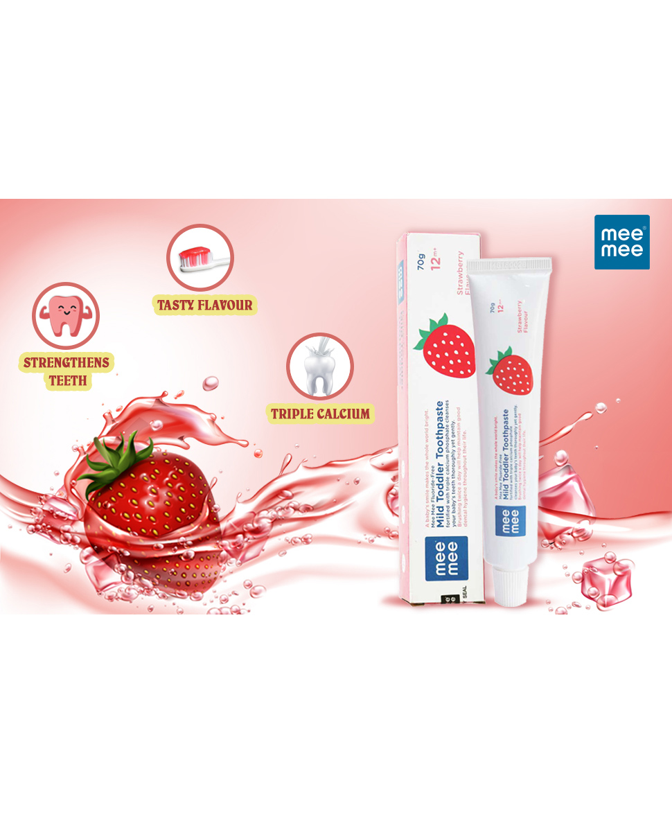 mee mee strawberry toothpaste