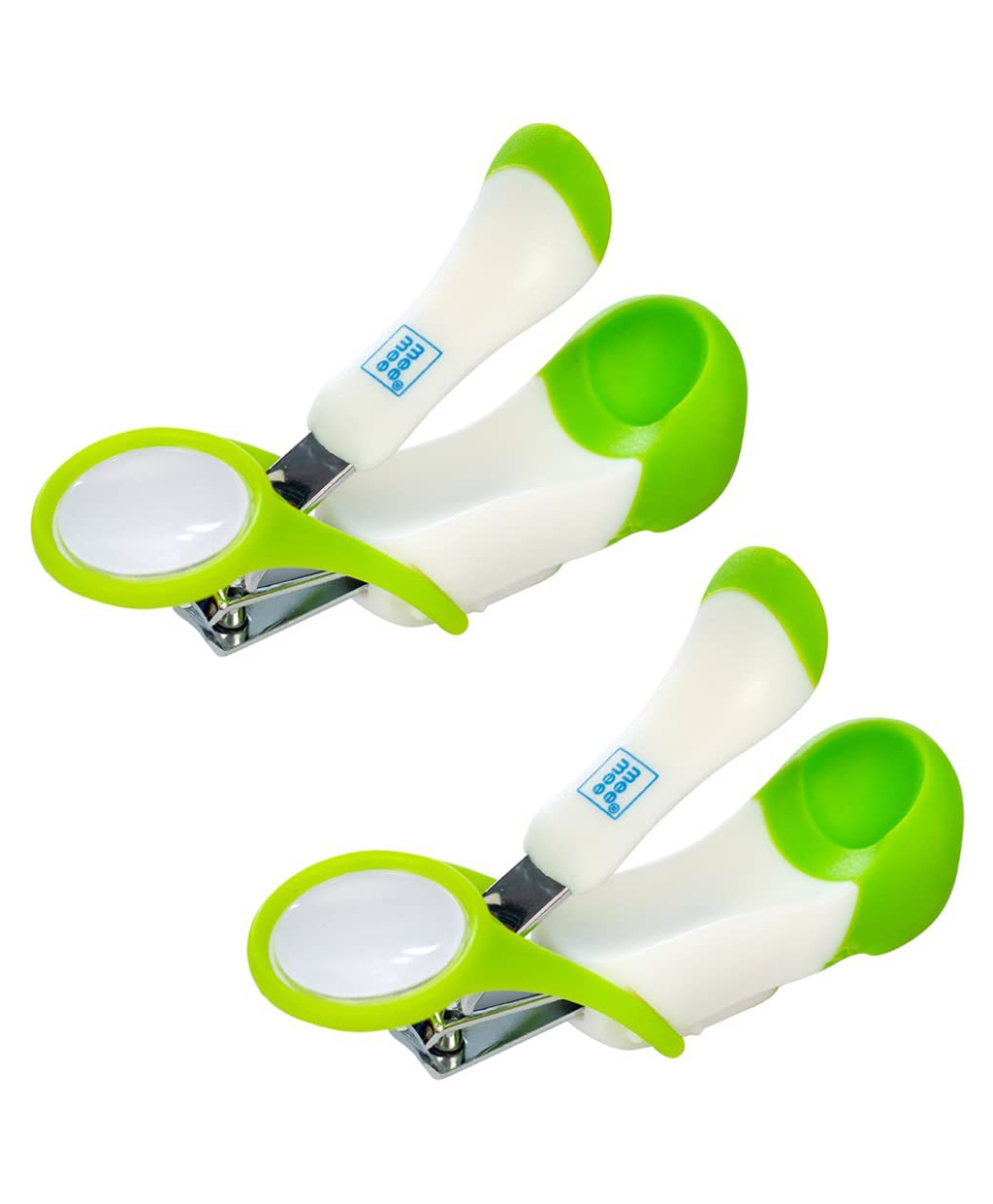 Mee Mee Gentle Nail Clipper With Magnifier - White & Green-picture-28