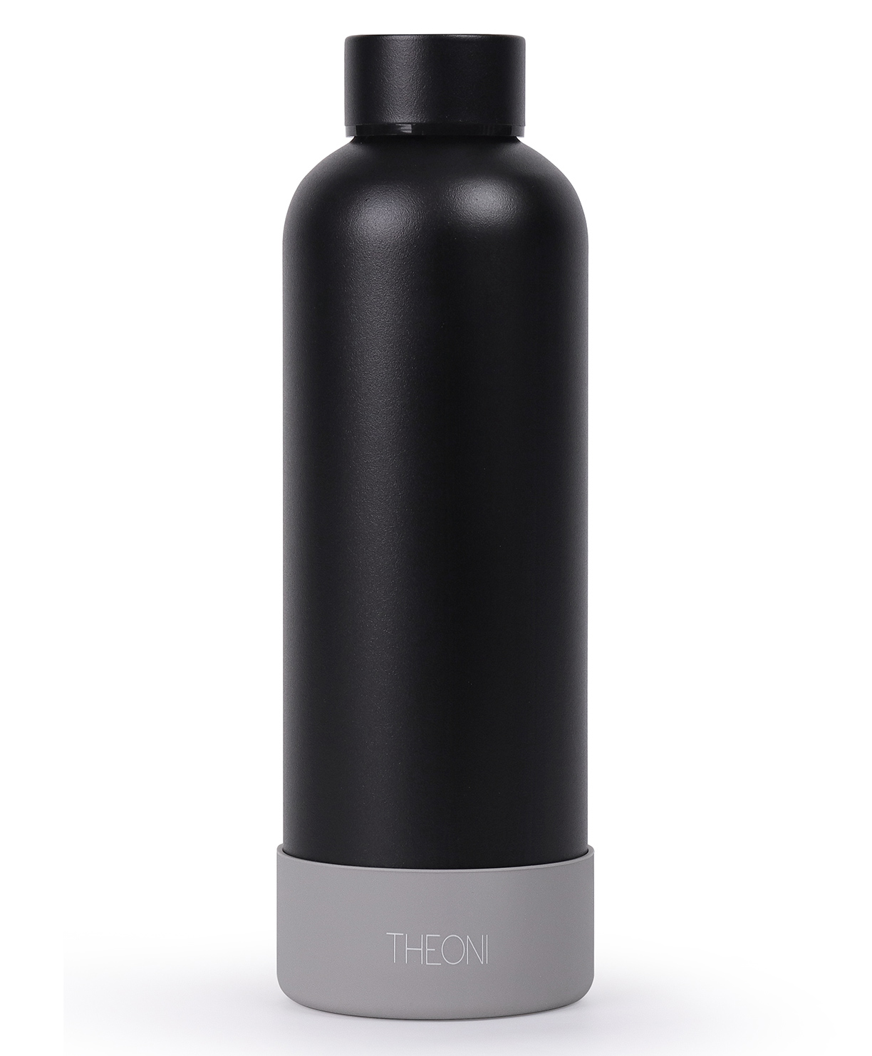 Theoni stainless steel double walled insulated thermos water bottle - Deep Black-picture-0
