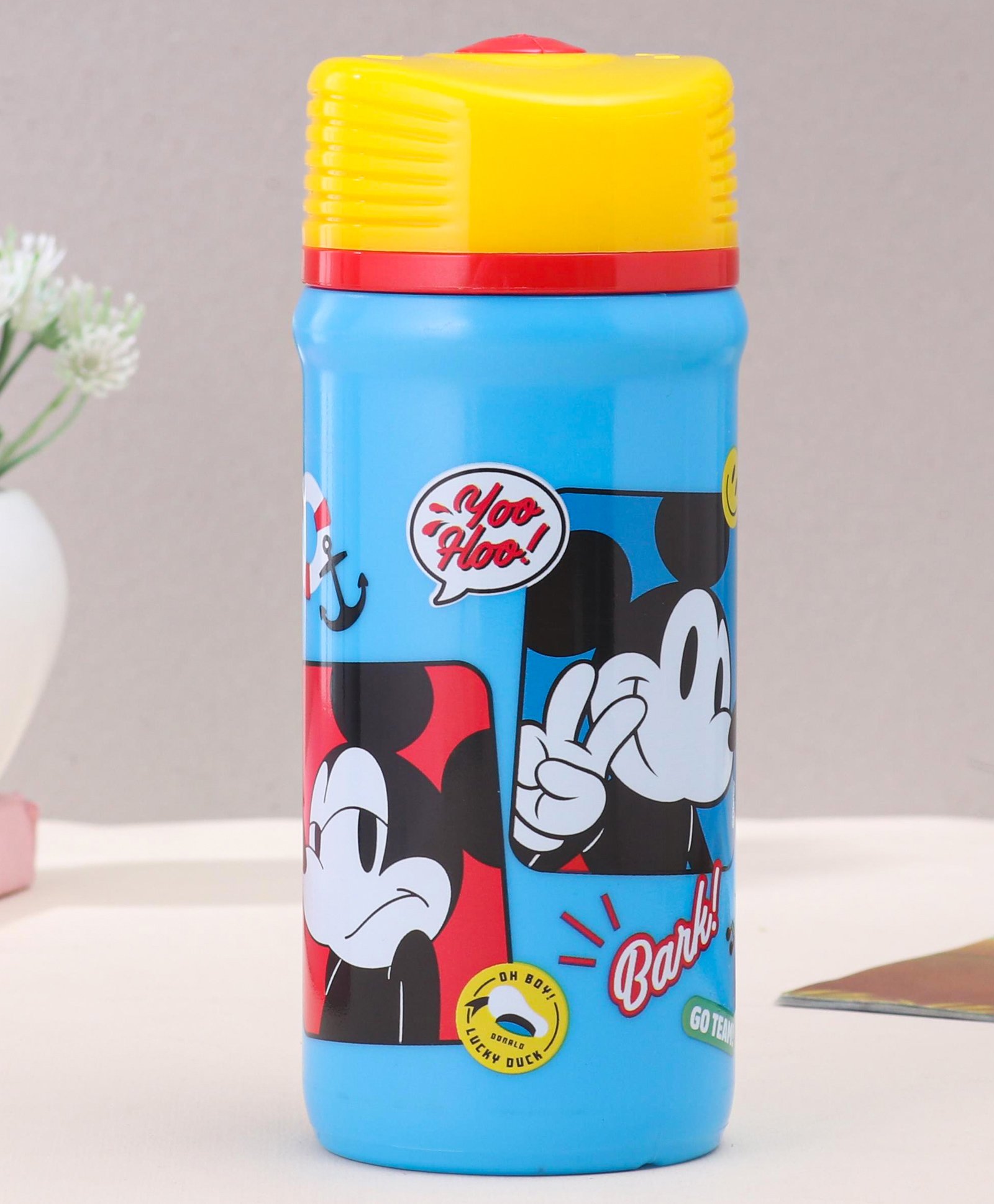 Disney by Gluman Disney Mickey Twisty Water Bottle with Flip Top Closure - 390 ml-picture-18