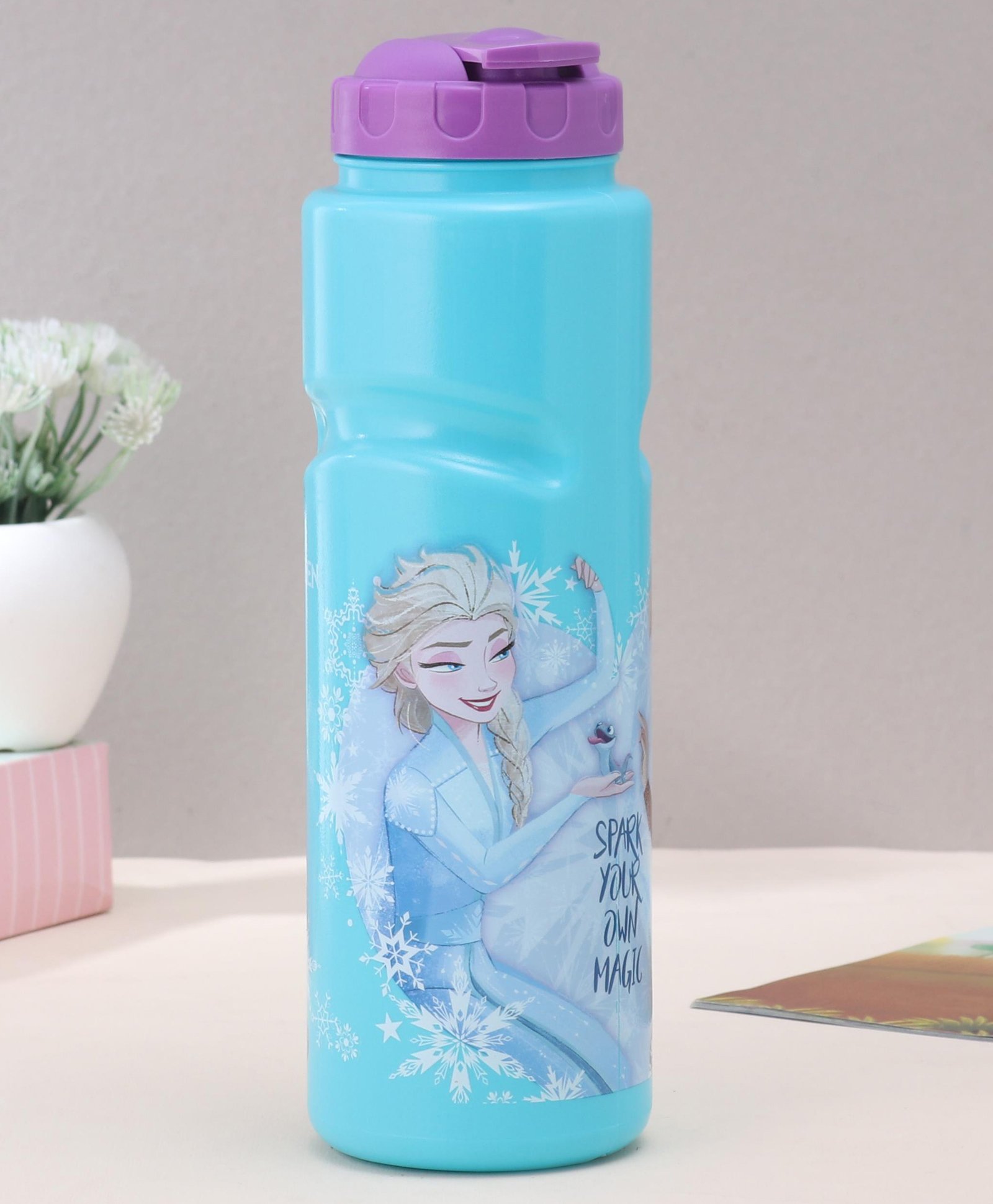 Disney by Gluman Frozen Summer Spout Water Bottle Sky Blue - 700 ml-image-19