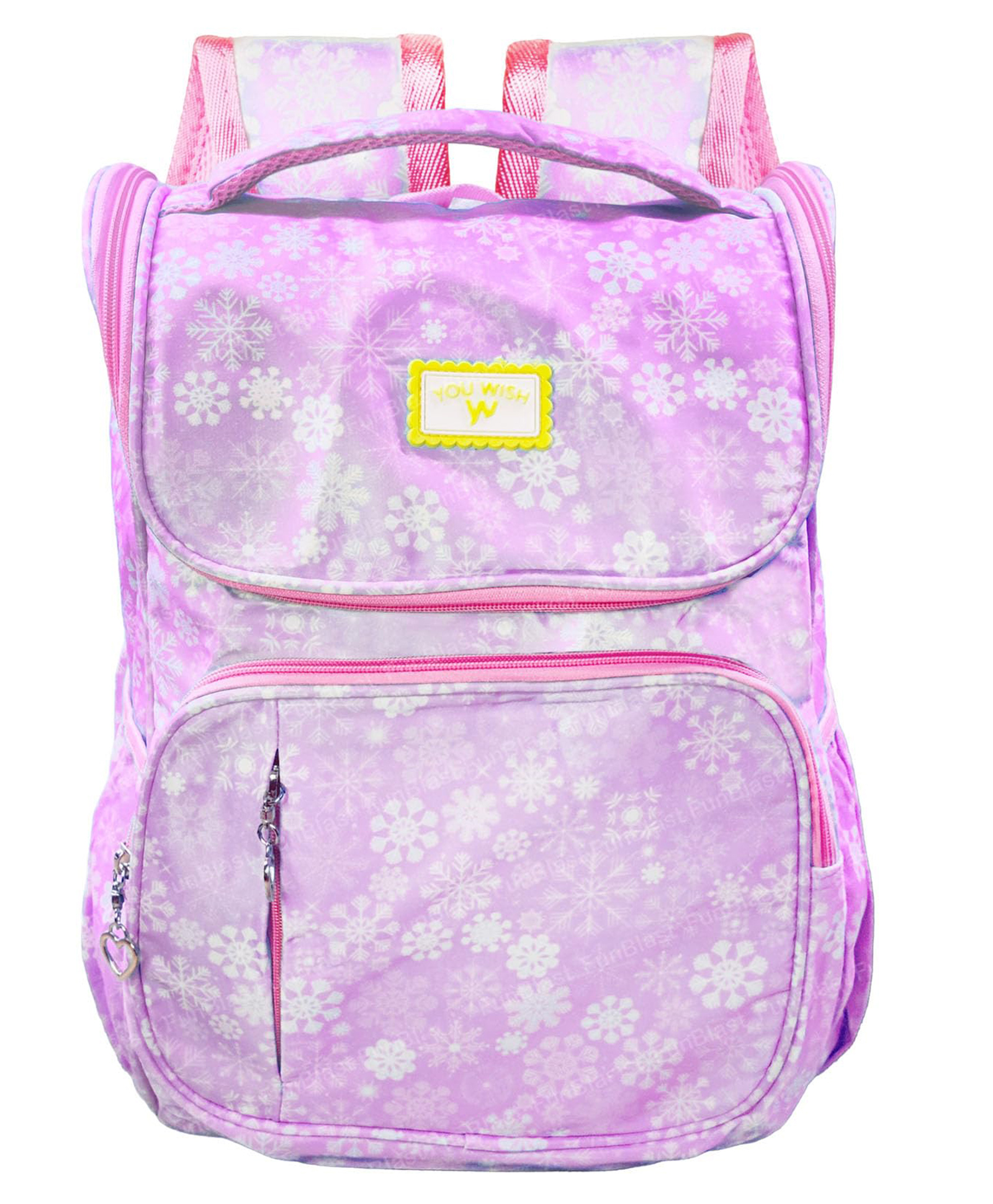 FunBlast Cute Design School & College Bag for Girls Purple - Height 15 Inches-image-40