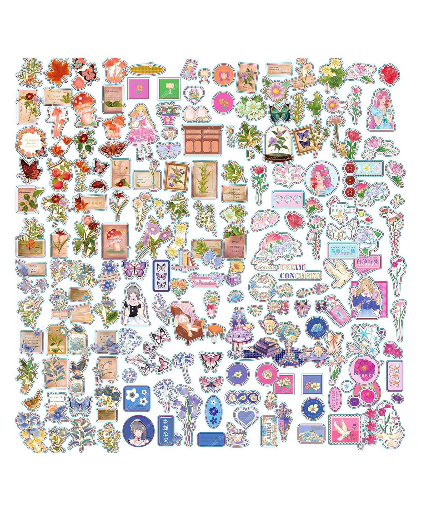 FunBlast DIY 3D Kawaii Stickers Set  48 Sheets (340+ Pcs)-image-16