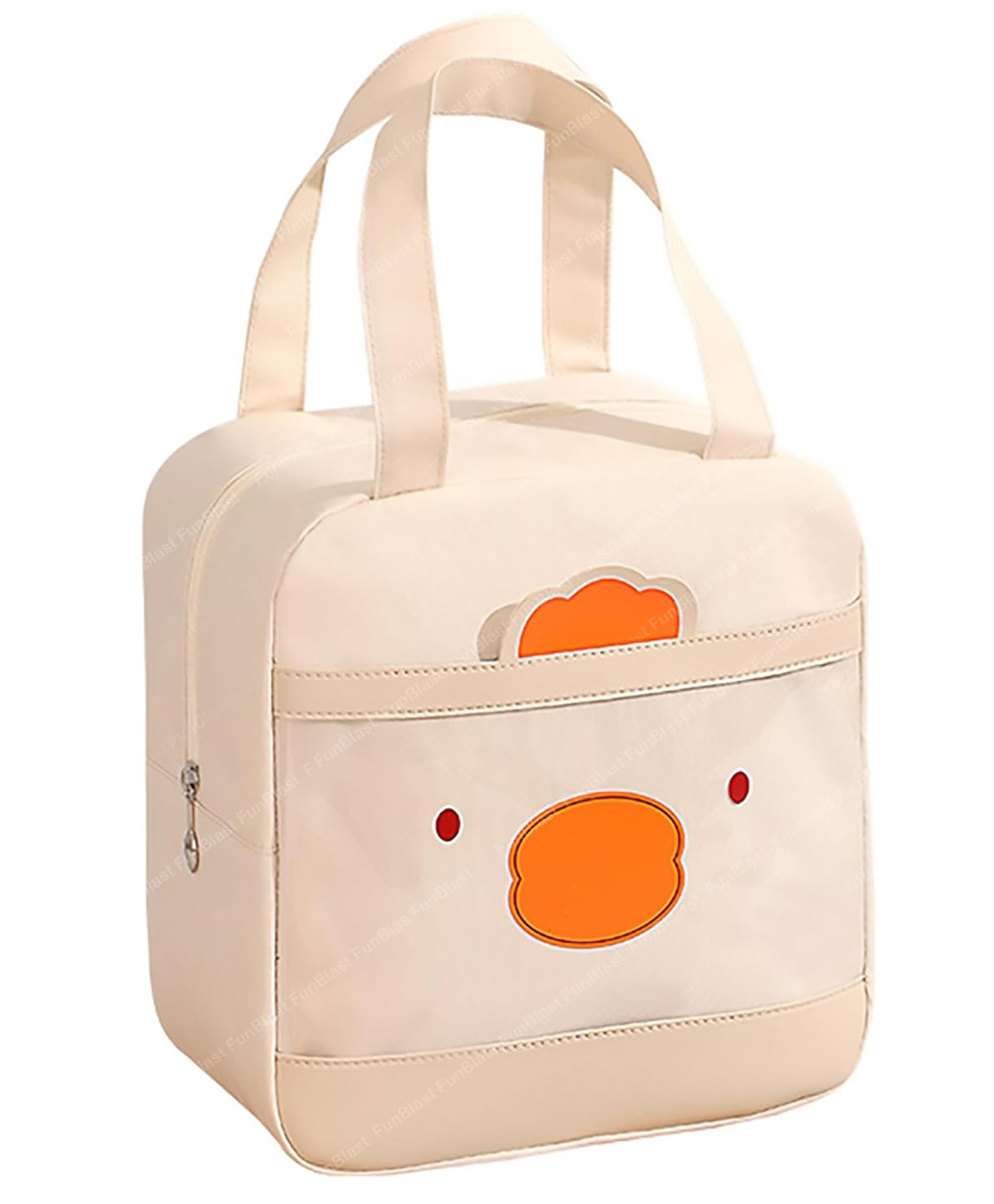 FunBlast Insulated Lunch Bag for Office and School  Cream-image-46