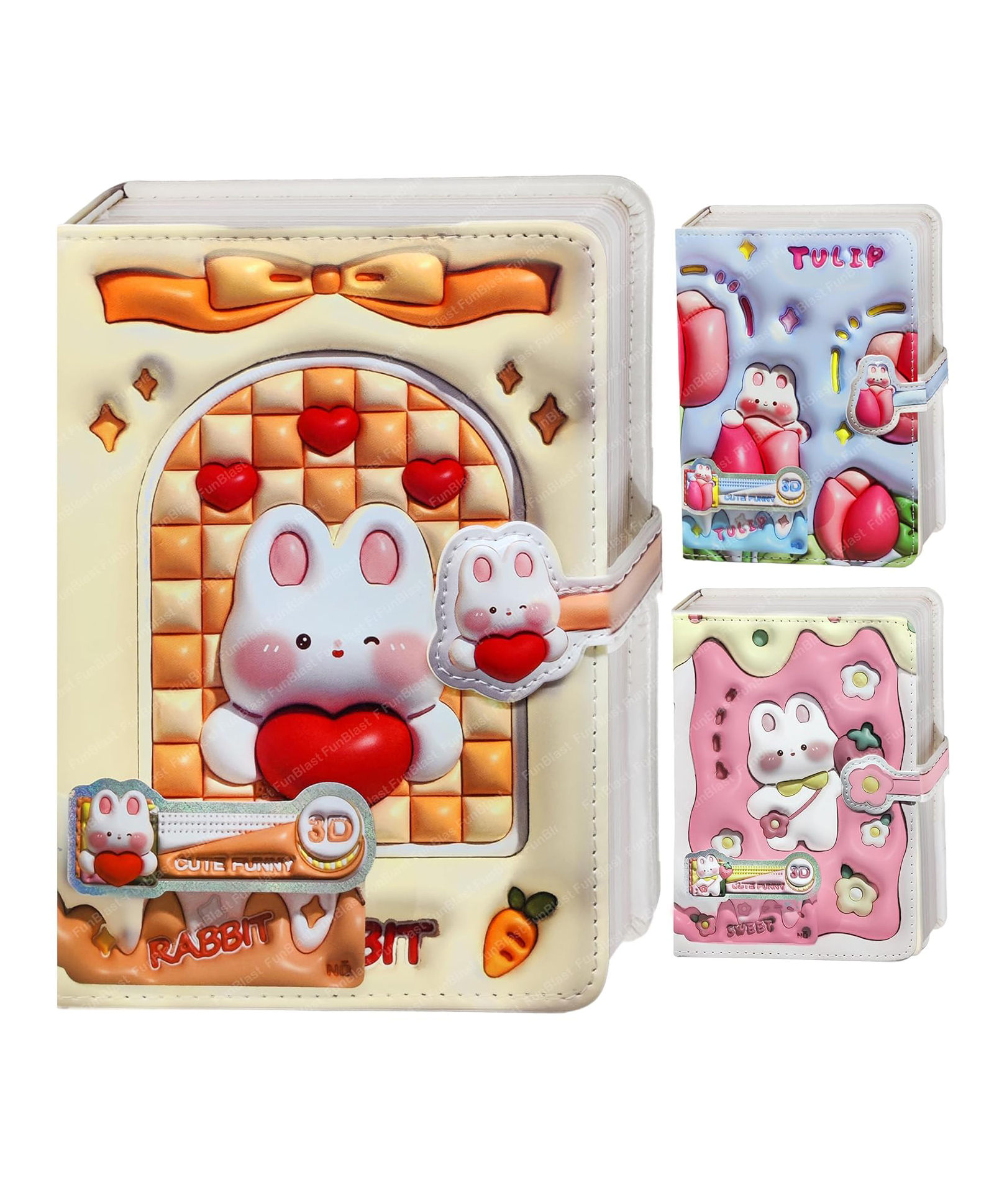 FunBlast Cute Cartoon Diary with Buckle Lock  1 Pc Random Color & Design-image-28