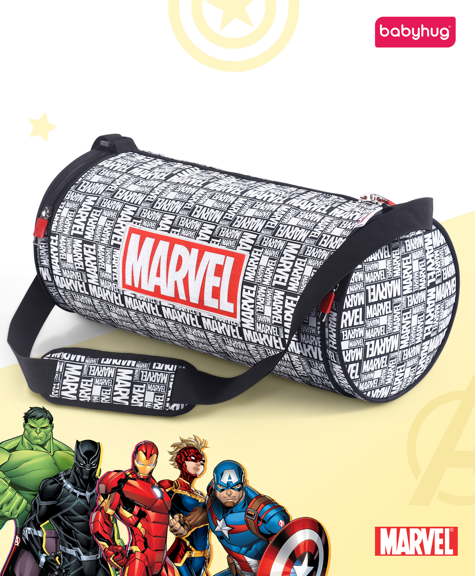 Babyhug Marvel Original Travel Bag - White-picture-21