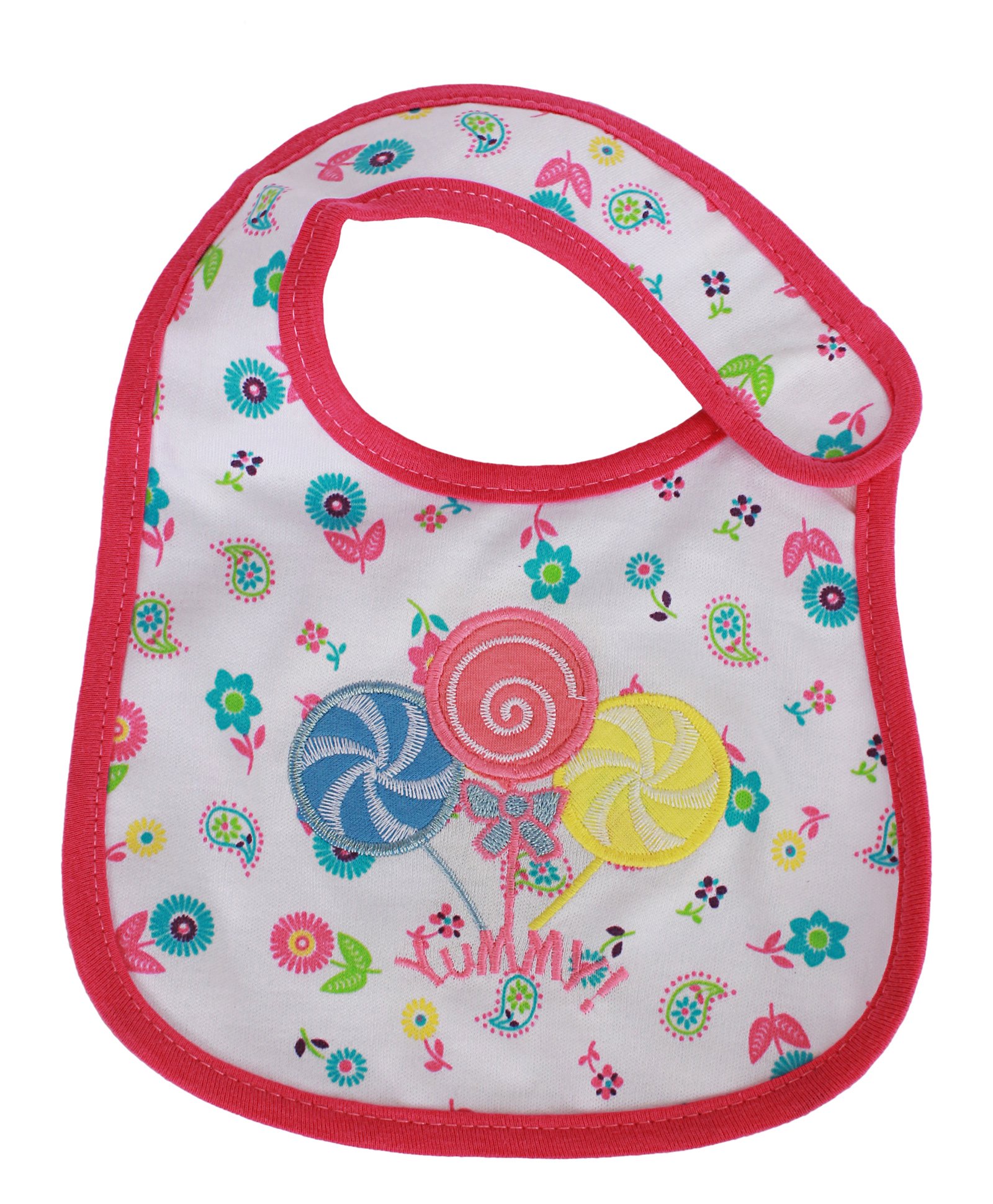 Babies Bloom Waterproof Saliva Bib Candy Patch - Red-image-13