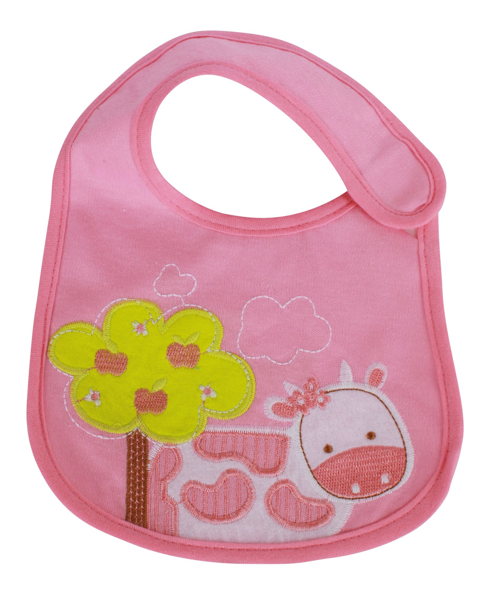 Babies Bloom Waterproof Saliva Bib Cow Patch - Pink-picture-18