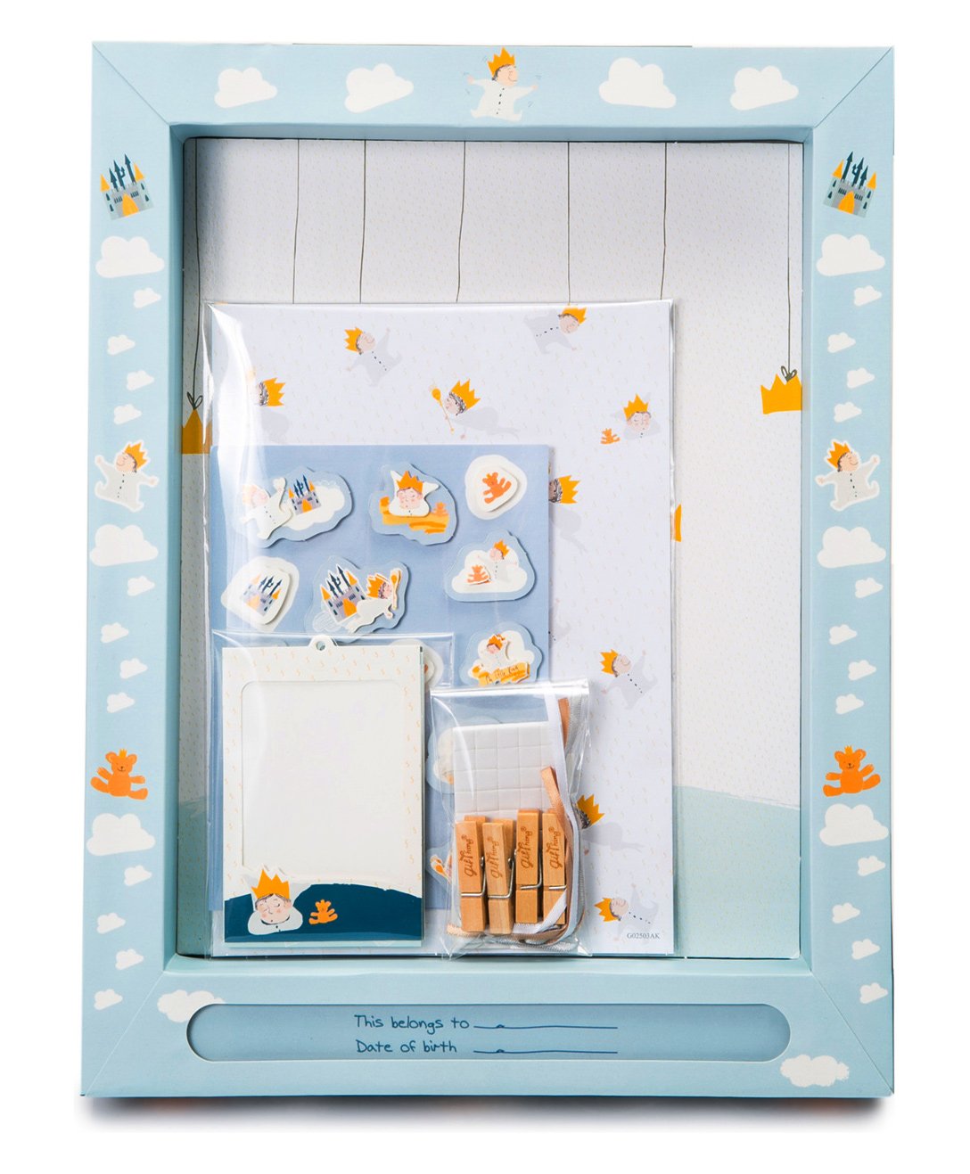 Babies Bloom Memory Display Frame With Drawer - Blue-picture-28