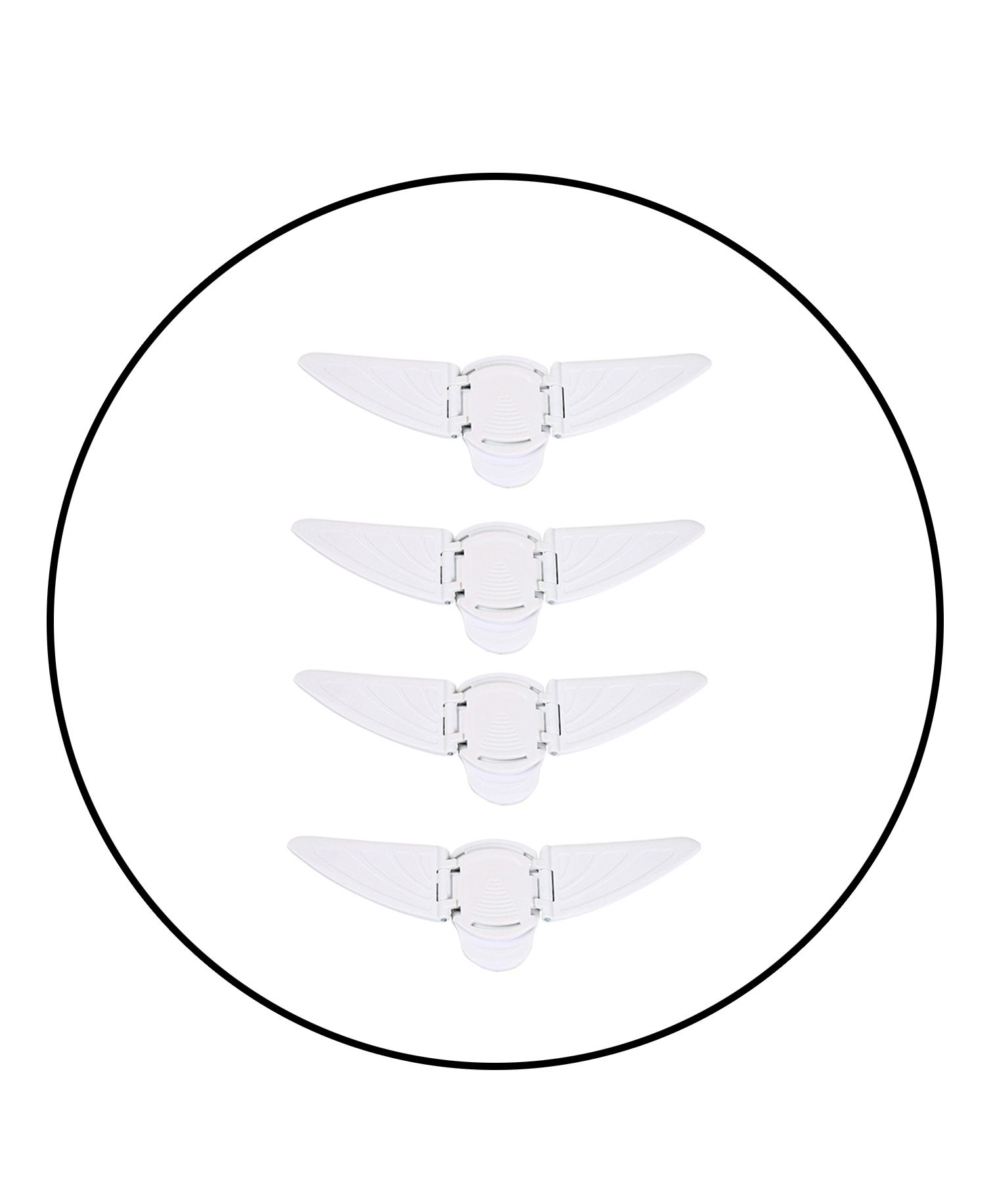 Safe-O-Kid Butterfly Shaped Sliding Window Lock White - Pack of 4-picture-23