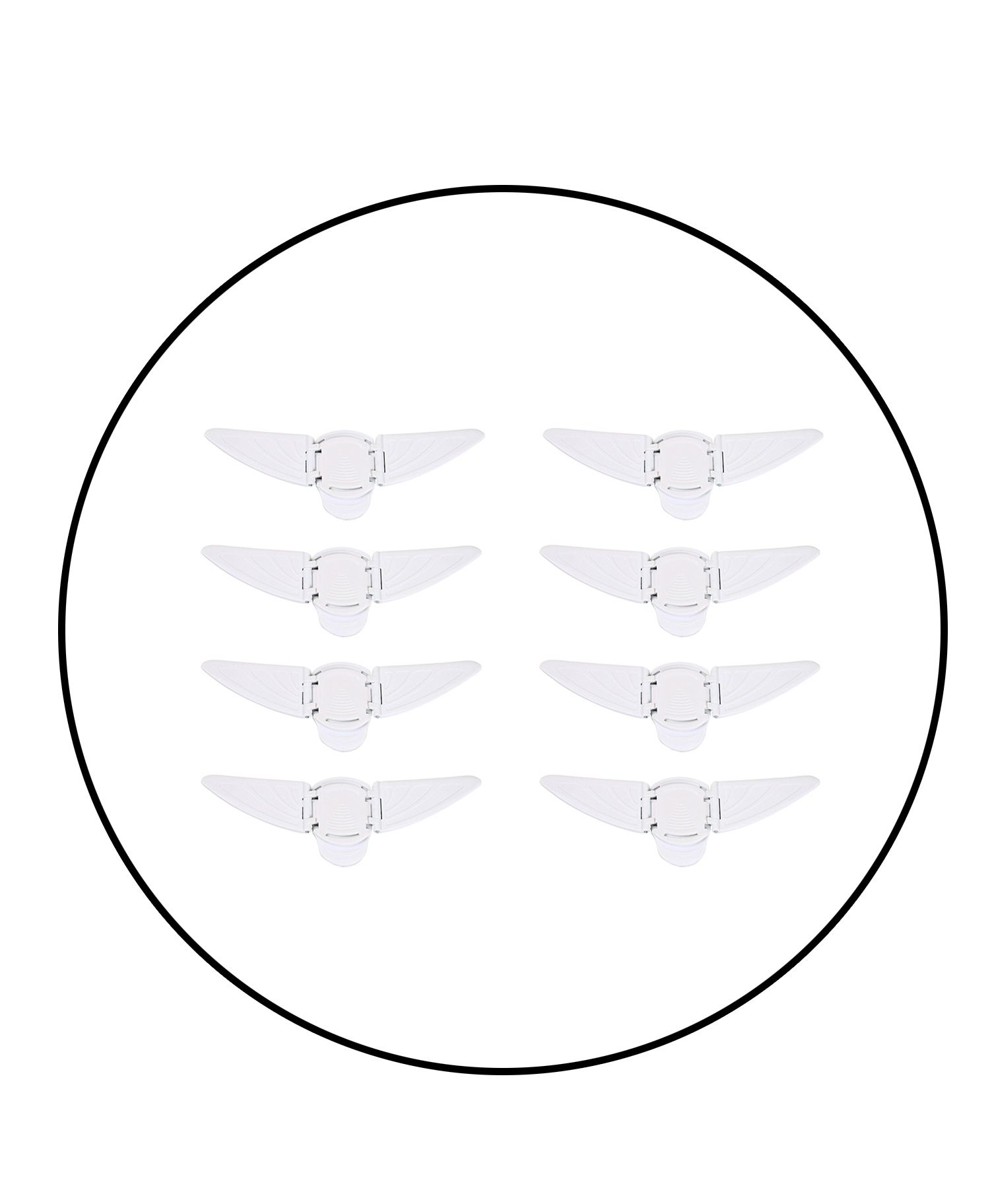 Safe-O-Kid Butterfly Shaped Sliding Window Lock White - Pack of 8-picture-24
