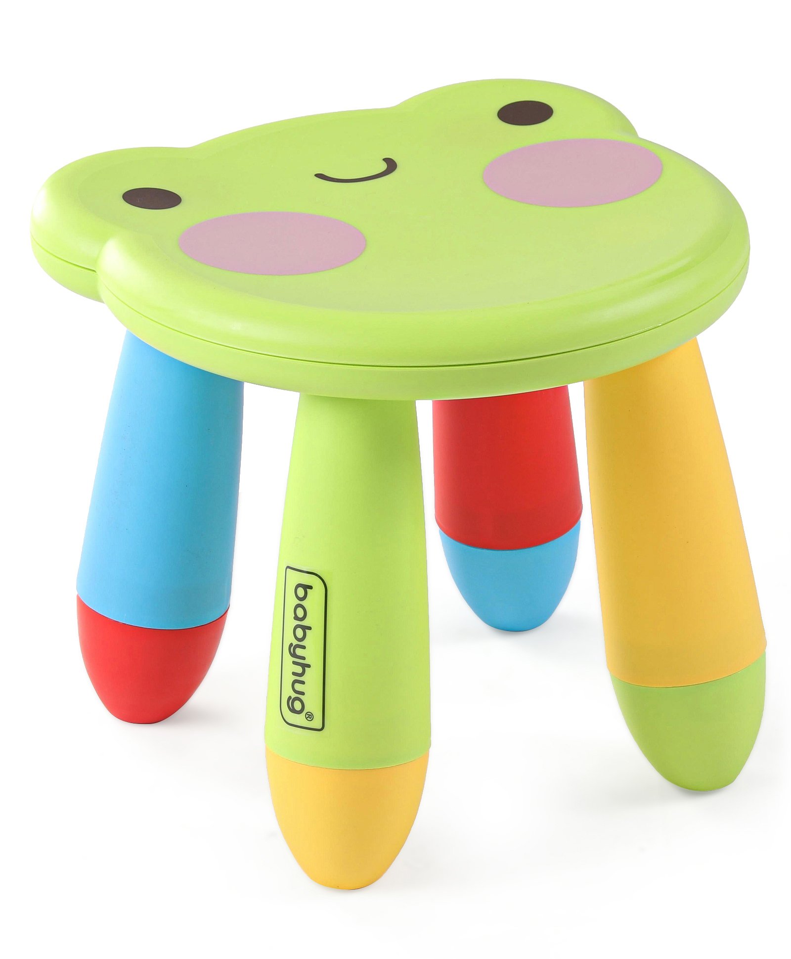 Babyhug Light Weight Multipurpose Kids Frog Shape Stool with Removable Legs - Multicolor-picture-11