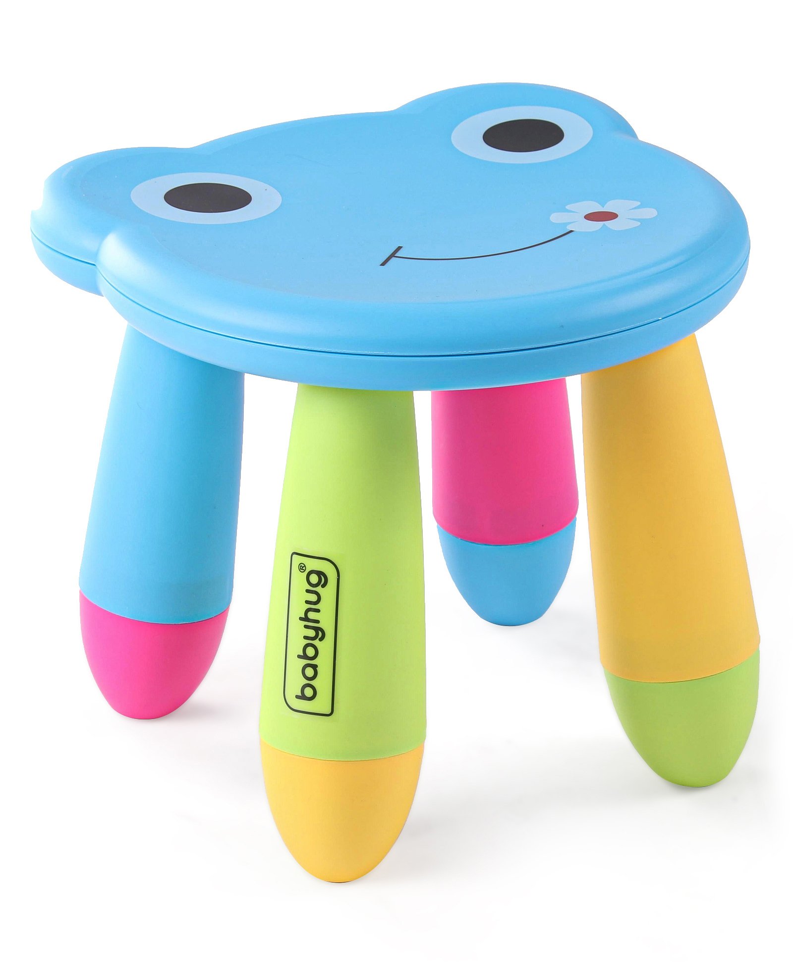 Babyhug Light Weight Multipurpose Kids Frog Shape Stool with Removable Legs - Multicolor-picture-25