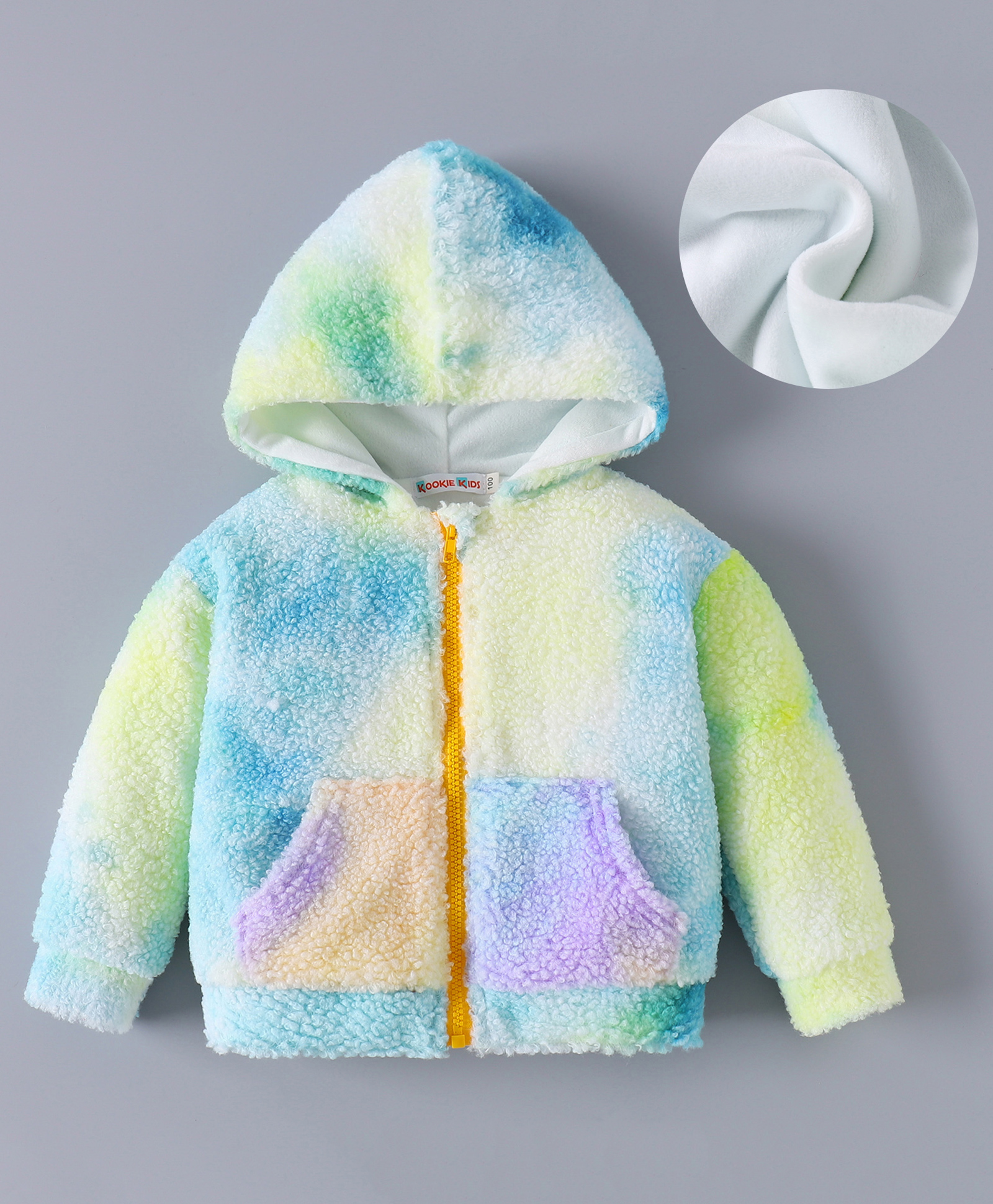 Kookie Kids Full Sleeves Hoodie with Kangaroo Pockets - Blue-image-37