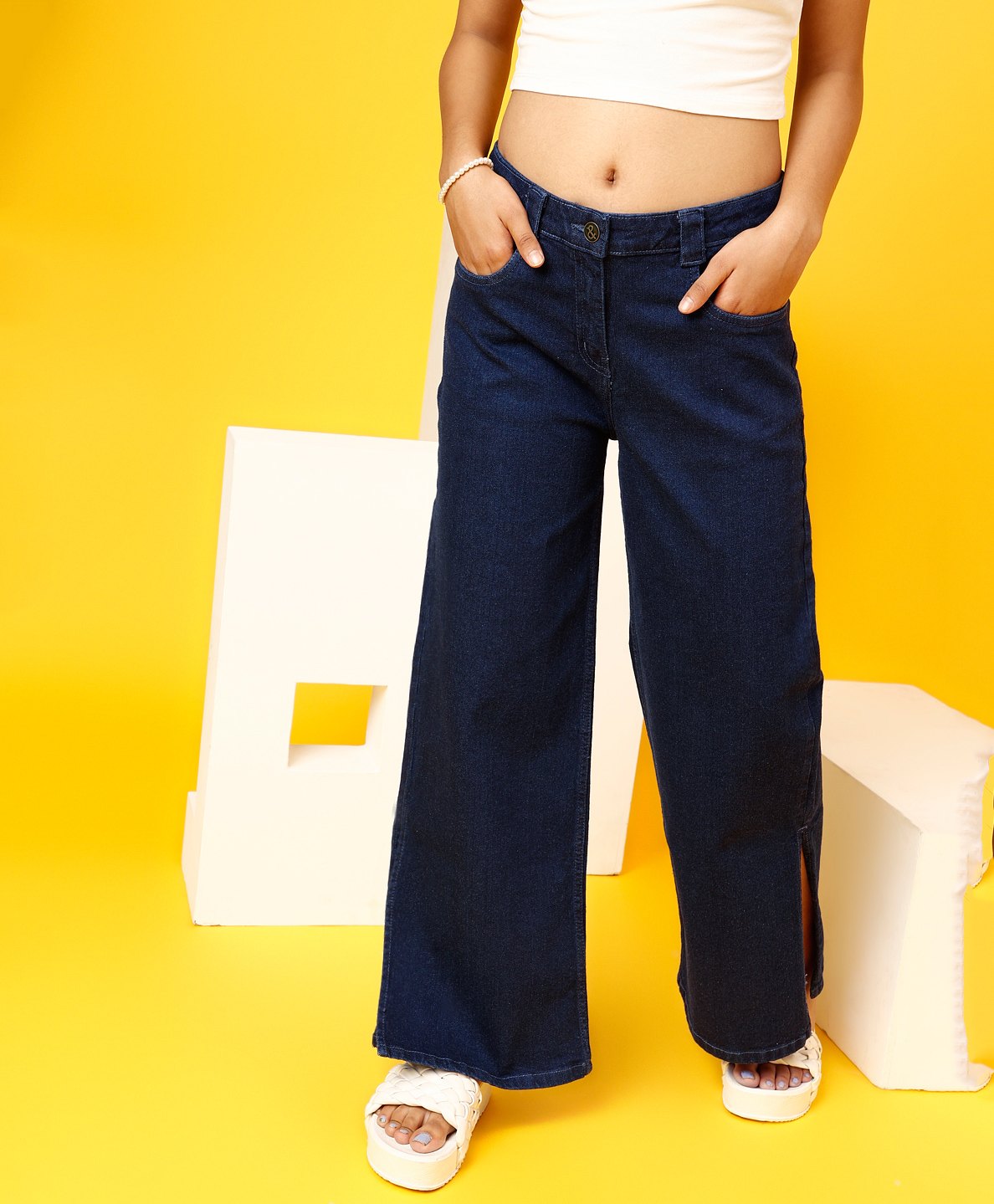 Tales & Stories Solid Jeans - Blue-picture-17