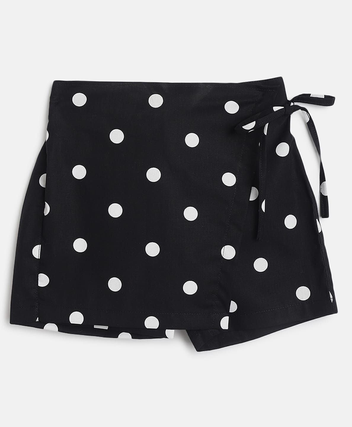 Tales & Stories Cotton Polka Dots Printed Shorts - Black-picture-17