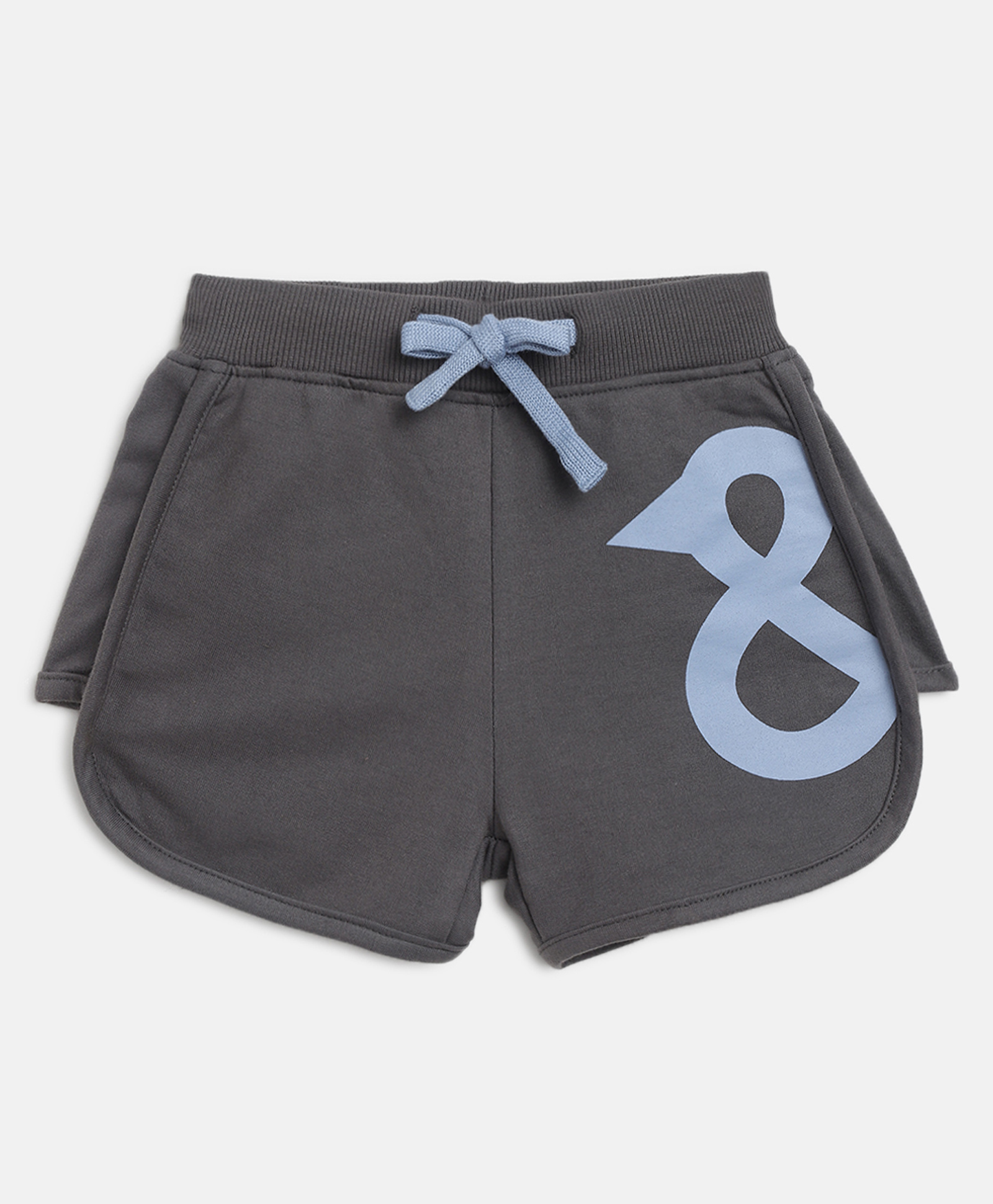 Tales & Stories Abstract Designed Printed Shorts - Grey-picture-21