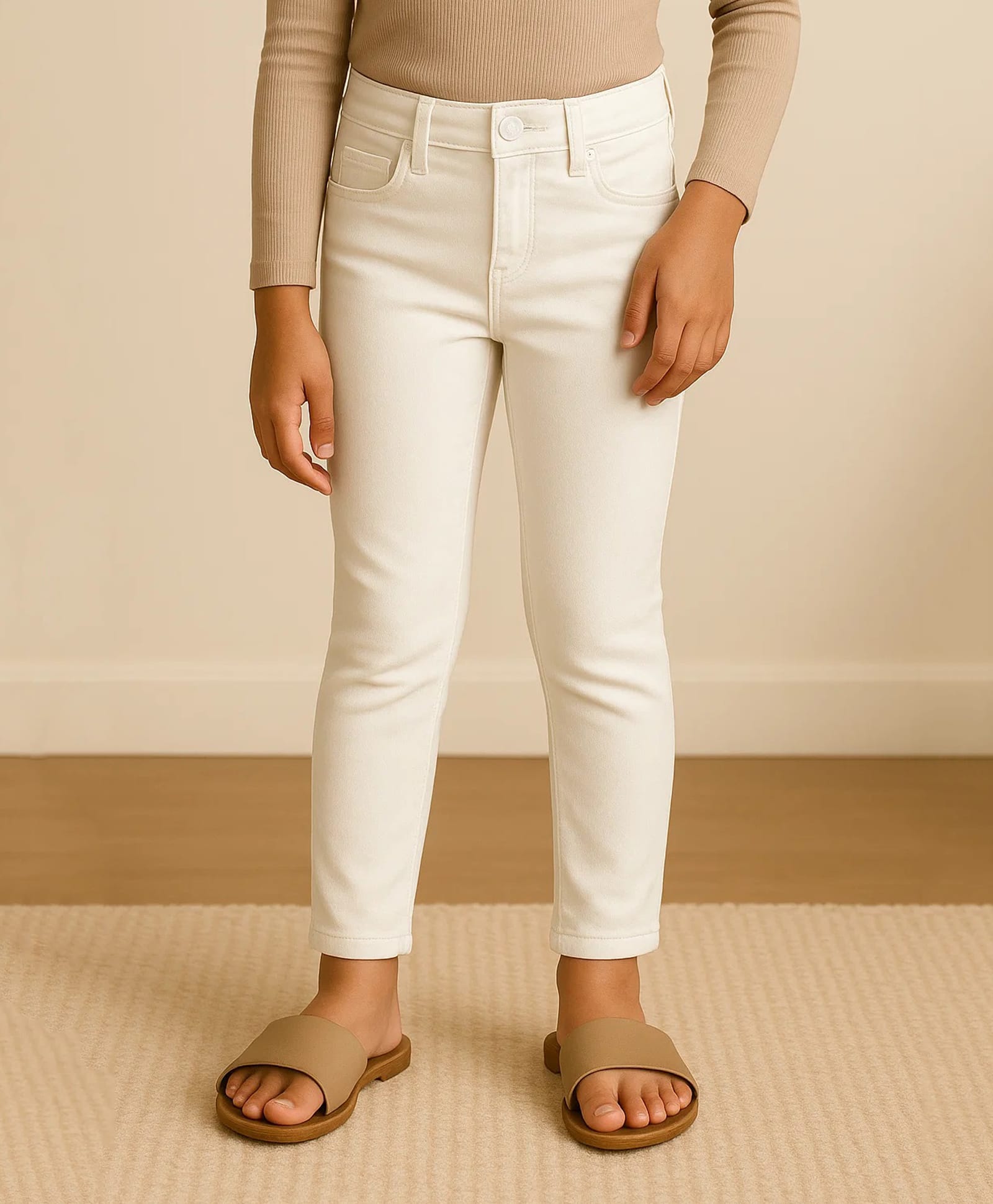 Tales & Stories Solid Jeans - White-image-10