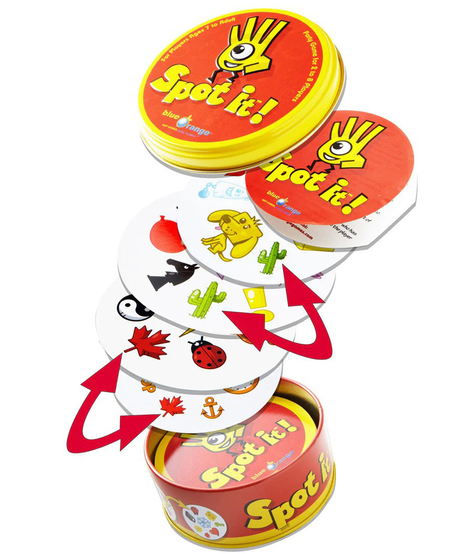 PLUSPOINT Spot It Card Game For Kids Fun Visual Game for Kids And Adults Multicolor (red) - 55 Cards-image-36