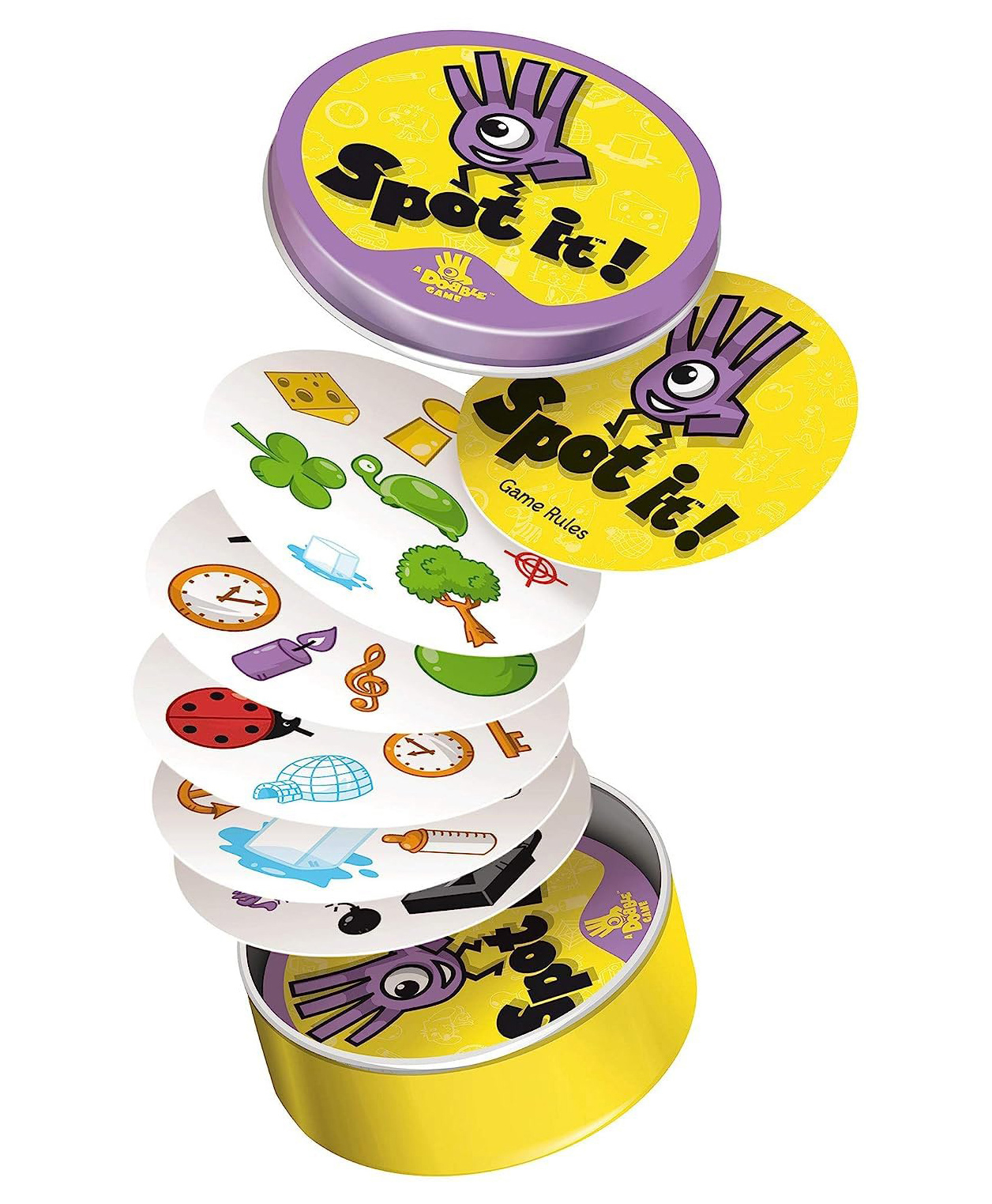 PLUSPOINT Spot It Card Game For Kids Fun Visual Game for Kids And Adults Multicolor (yellow) - 55 Cards-image-26