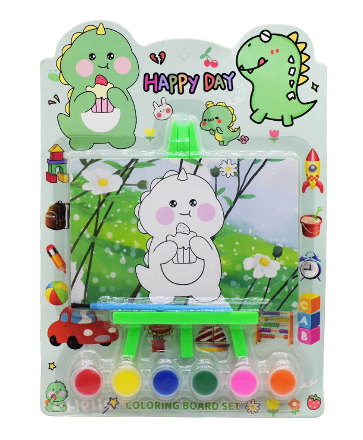 Asera Dino Coloring Board Set for Kids Boys Girls (12 Pcs)-picture-48