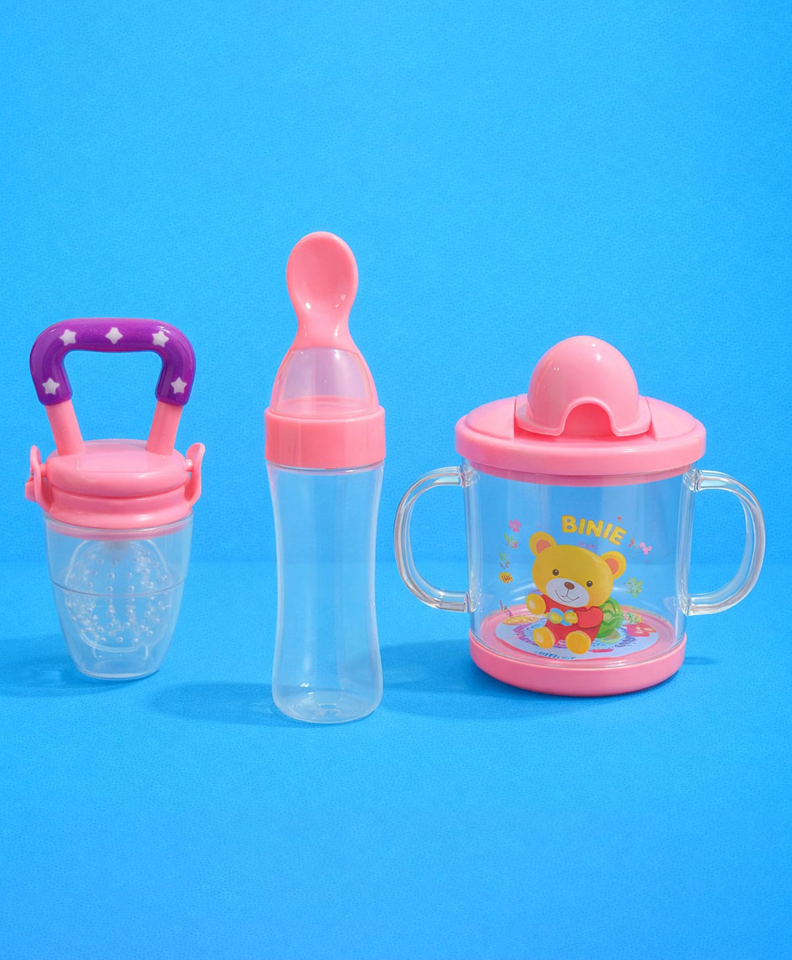 Kritiu Baby Food Feeder Fruit Nibbler & Sipper Combo - Multicolor-picture-31