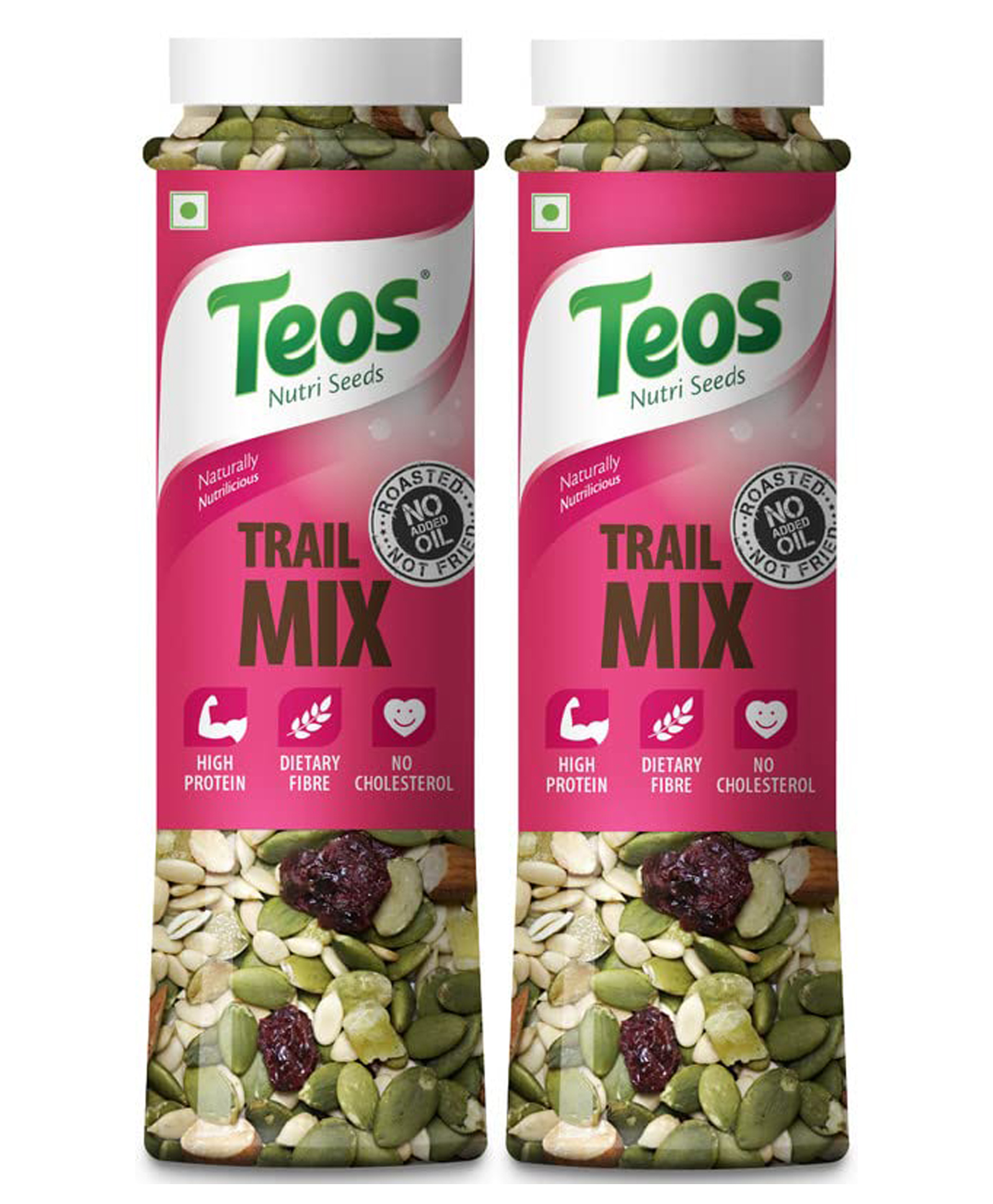 Teos Trail Mix 6 in 1 Roasted And Salted (Almonds, Cranberry, Mix seeds & dried Pineapple) Pack of 2-260 g-picture-13