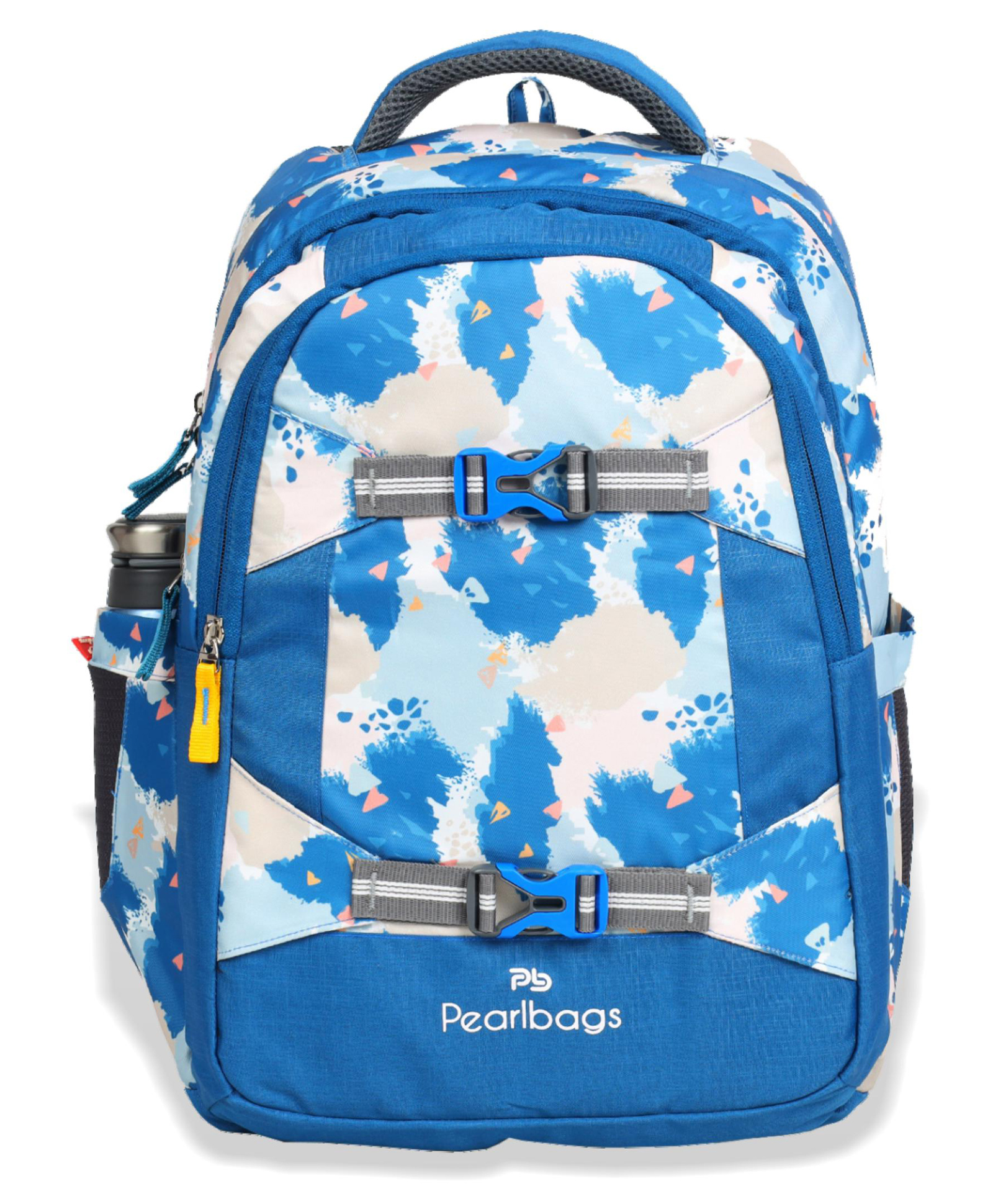 PB Pearl Bags 18 Inch Height Medium Dalllas 24 L Waterproof 3 Zipper Compartt 24 L Backpack For School Both Boys & Girls -Blue-image-21