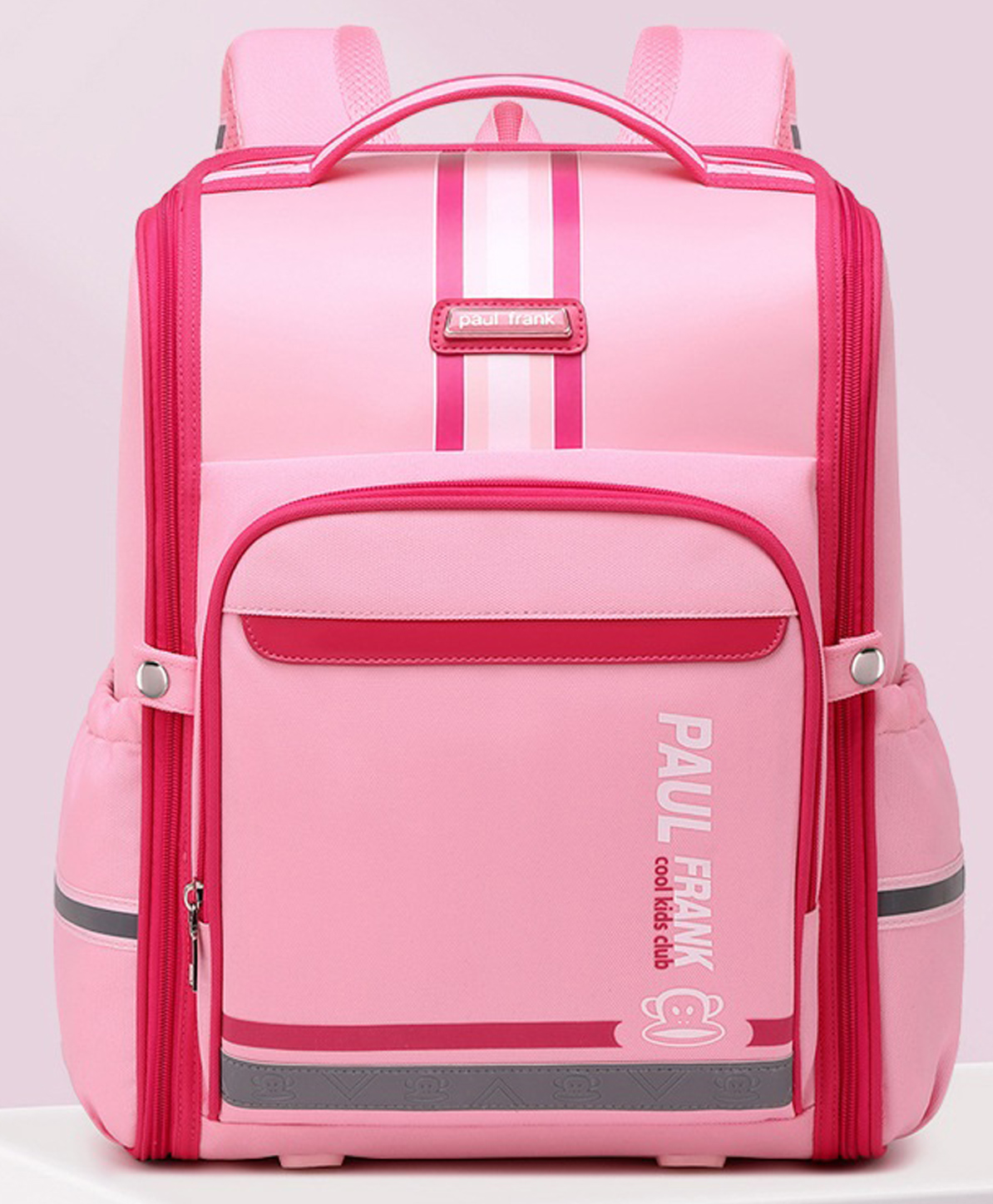 StarAndDaisy 'Paul Frank' 3D Waterproof School Backpack for Kids, Lightweight, Waterproof, with back cushion supports, compartmented for 1 to 5 grade students - Pink - 16 inch-picture-20