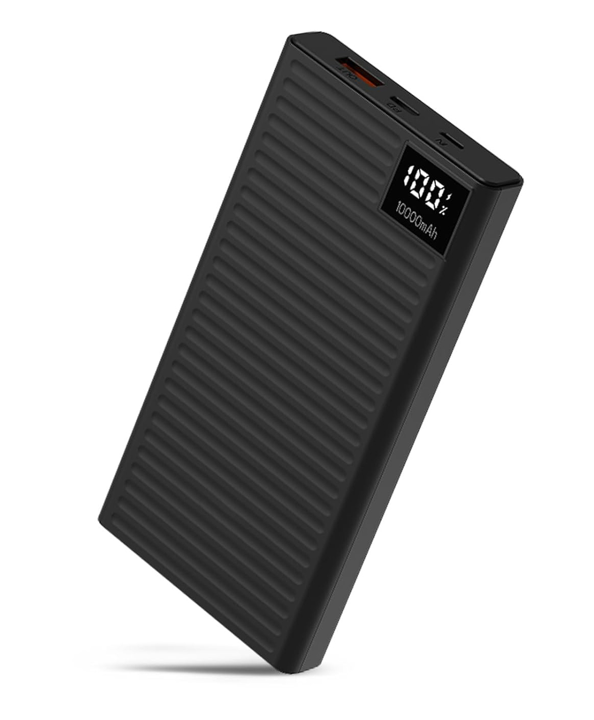 Foxin Powerbank FPB-183 POLY 10000MAH Dual Input  With Digital Display and upto 22.5W QC+PD OUTPUT - Black-image-9