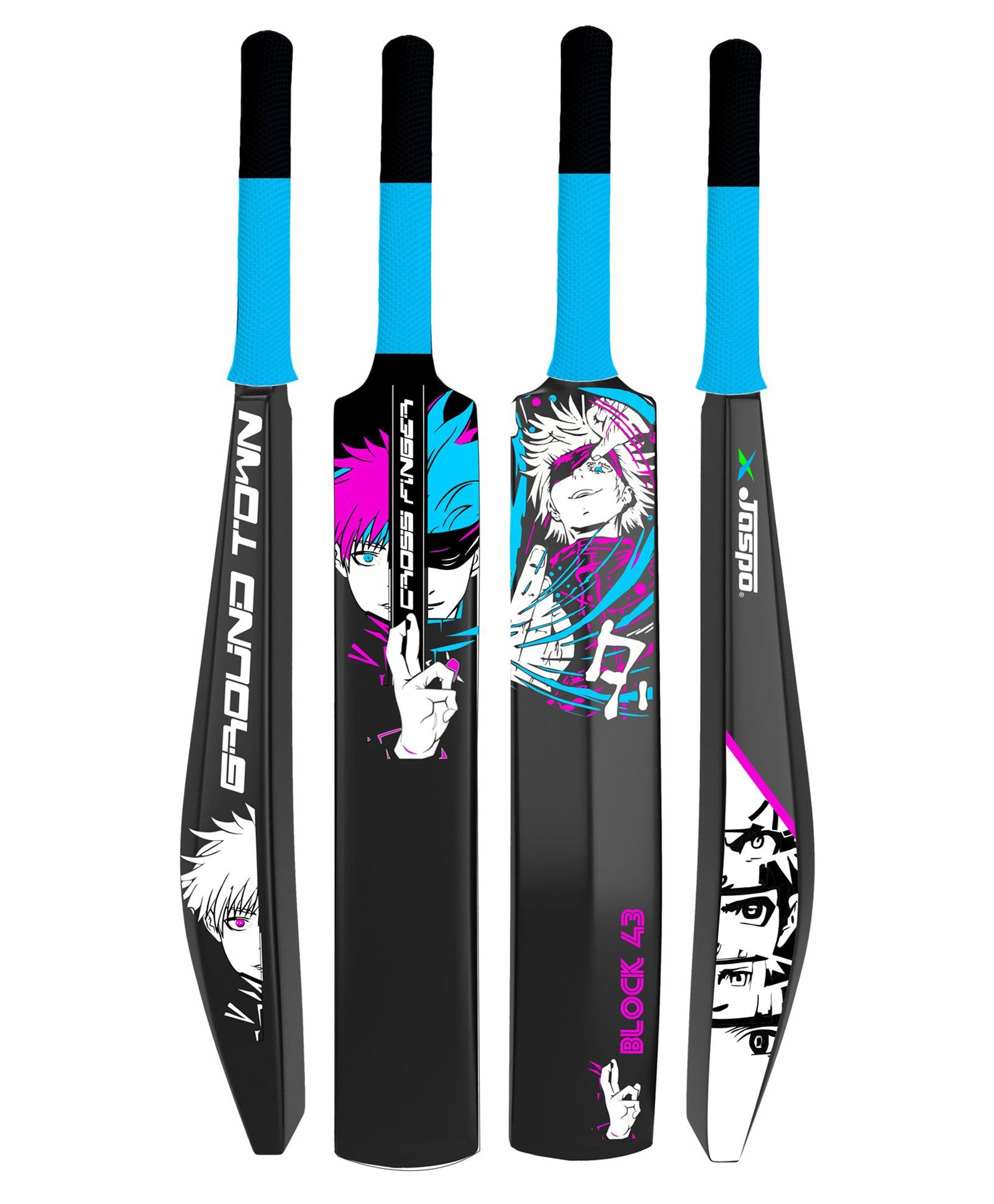 Jaspo Anmie Premium Hard Plastic Cricket Full Size Bat-image-20