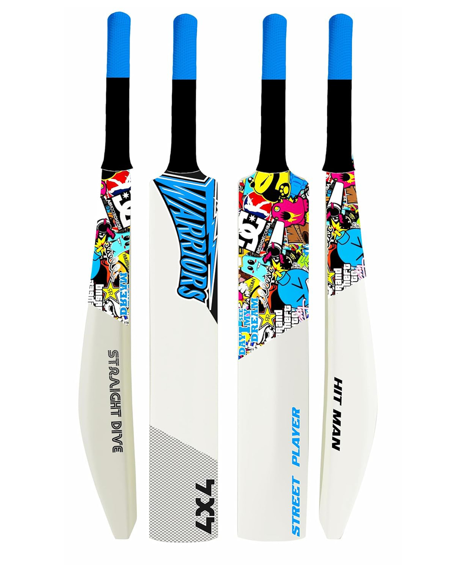 Jaspo Warriors Plastic Cricket Full Size Bat-image-2