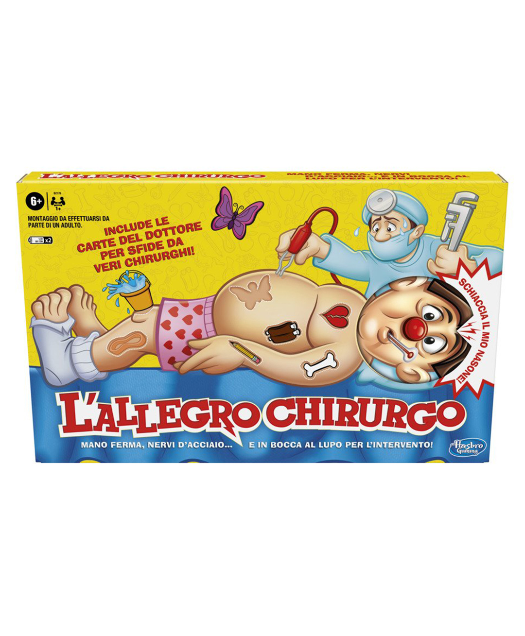 Hasbro Operation Electronic Board Game with Doctor Cards and Funny Ailments | Kids Board Games | 1+ Players | Funny Board Games for Kids | Kids Gifts - Yellow-picture-9