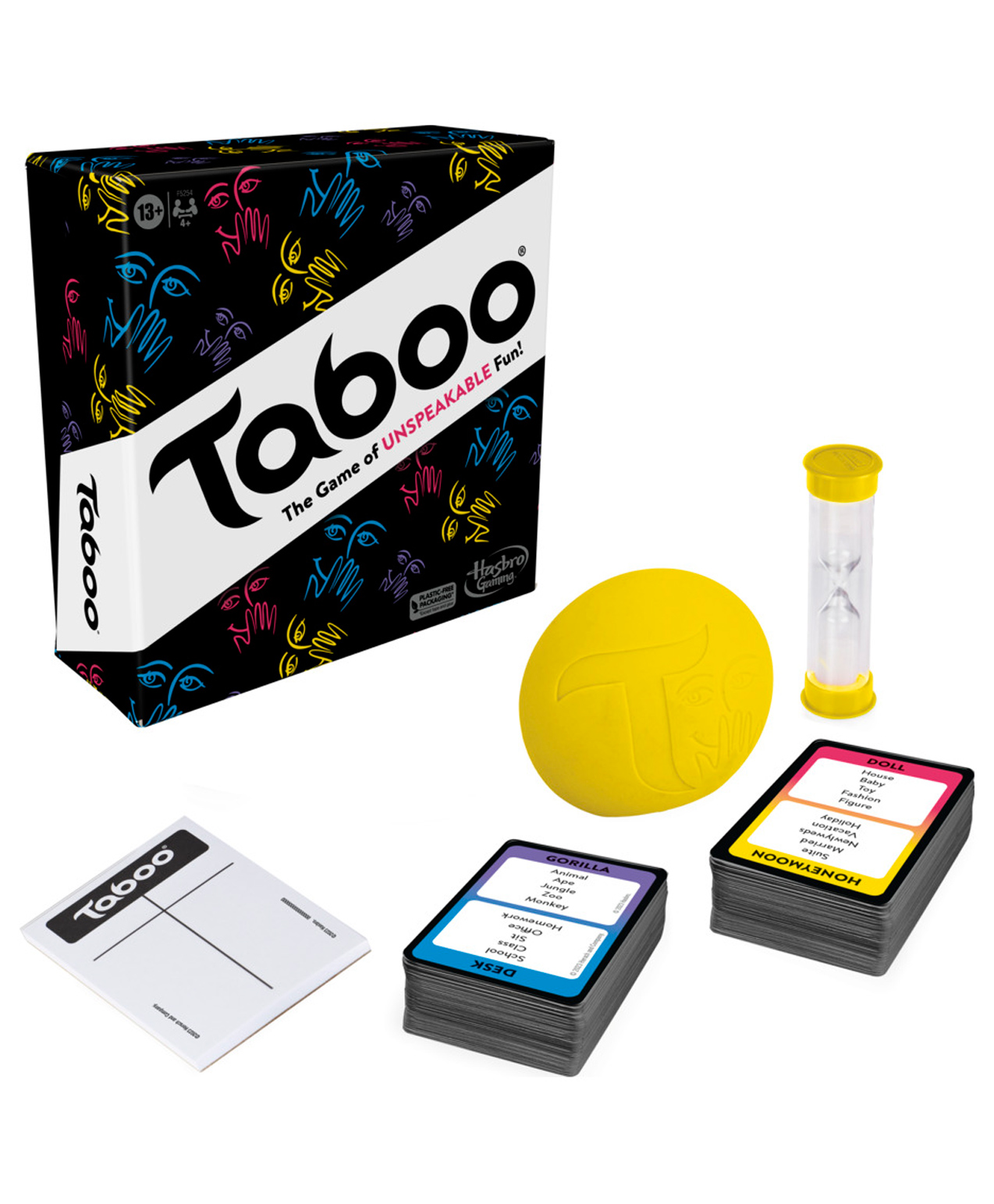 Hasbro Taboo Board Game Guessing Game - Black