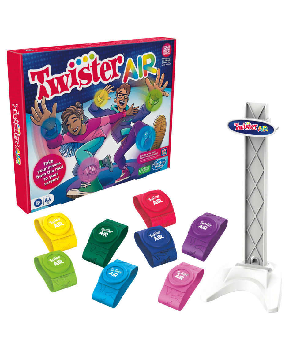 Hasbro Twister Air Game | AR App Play Game with Wrist and Ankle Bands | Links to Smart Devices - Multicolor-image-23