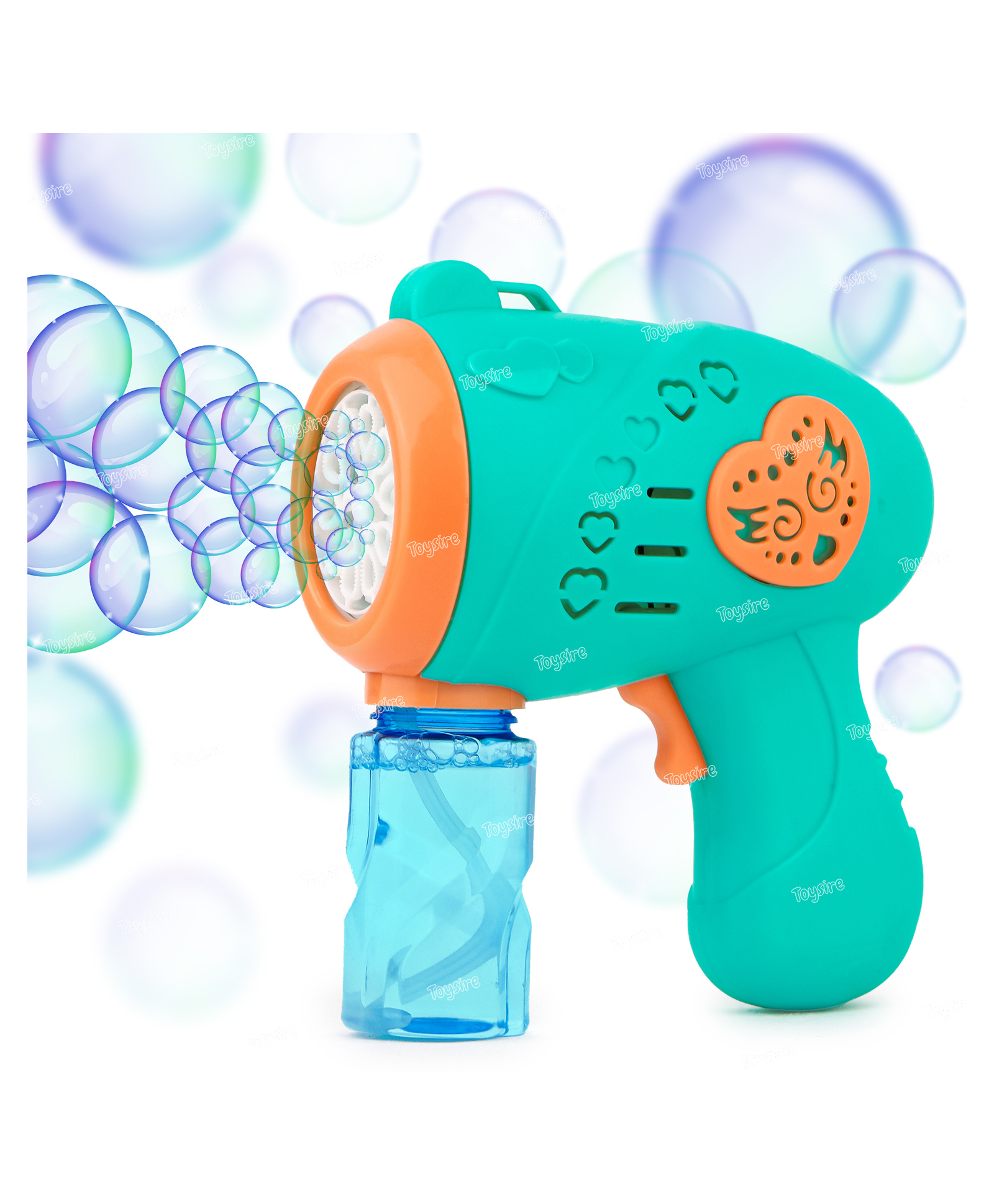 Toysire Bubble Gun for Kids Leak-Proof Bubble Machine Automatic Bubble Blower with Led Light Bubble Maker for Girls Boys (Blue)-image-25