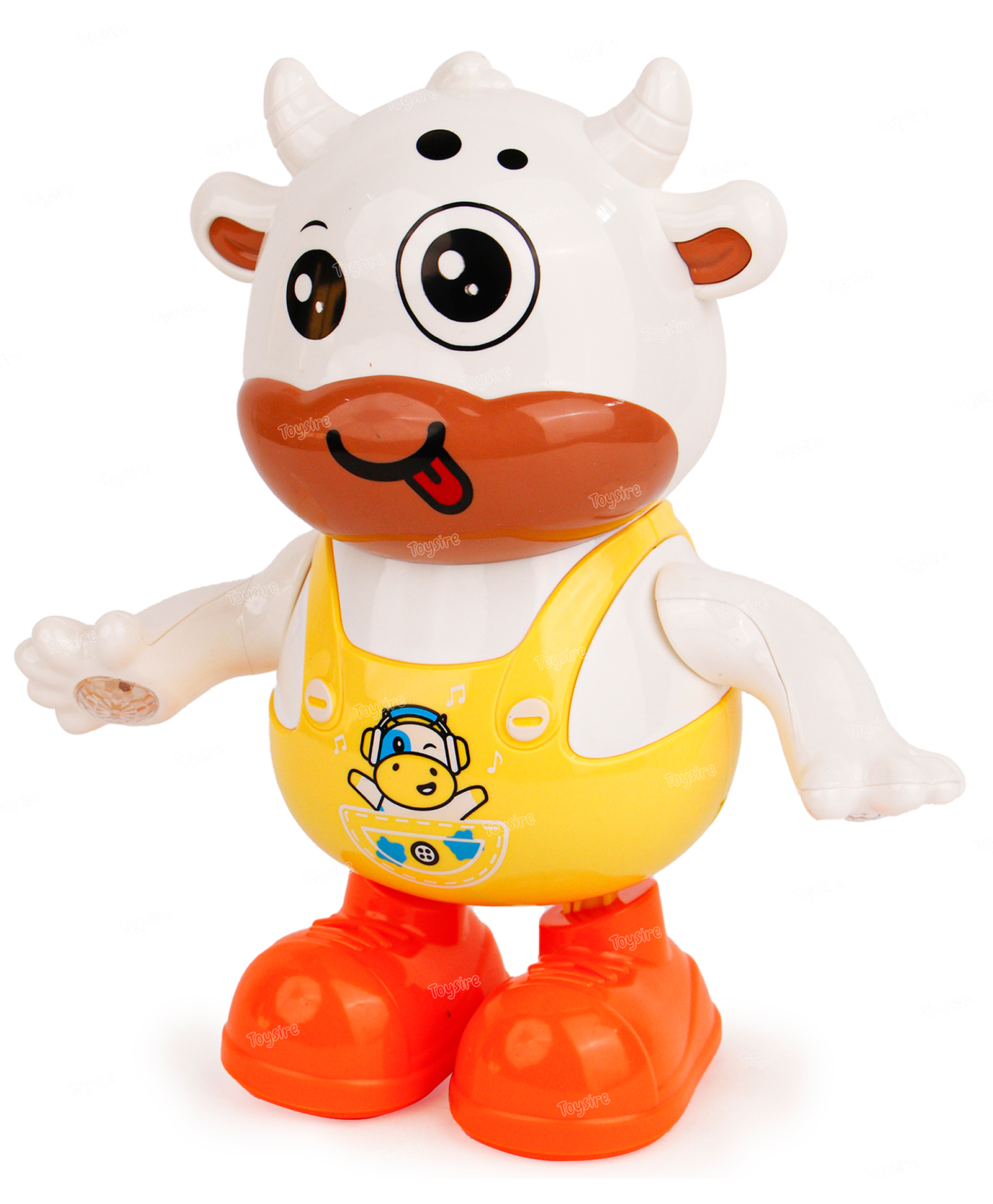 Toysire Cattle Funny Cute Dancing Electric Musical Duck Cartoon Animal Bear Cow Doll with Lights Educational Robot Toys Boy Kids Toddler Gift-image-19