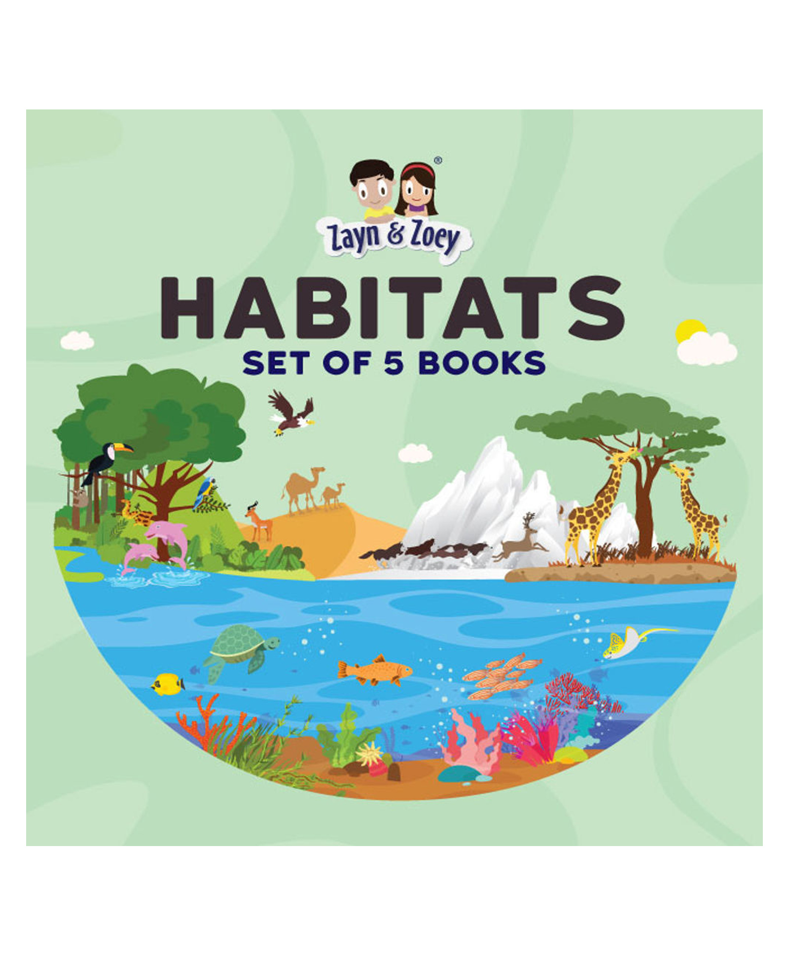zayn & zoey English - Habitats Set ( set of 5 books )-picture-26