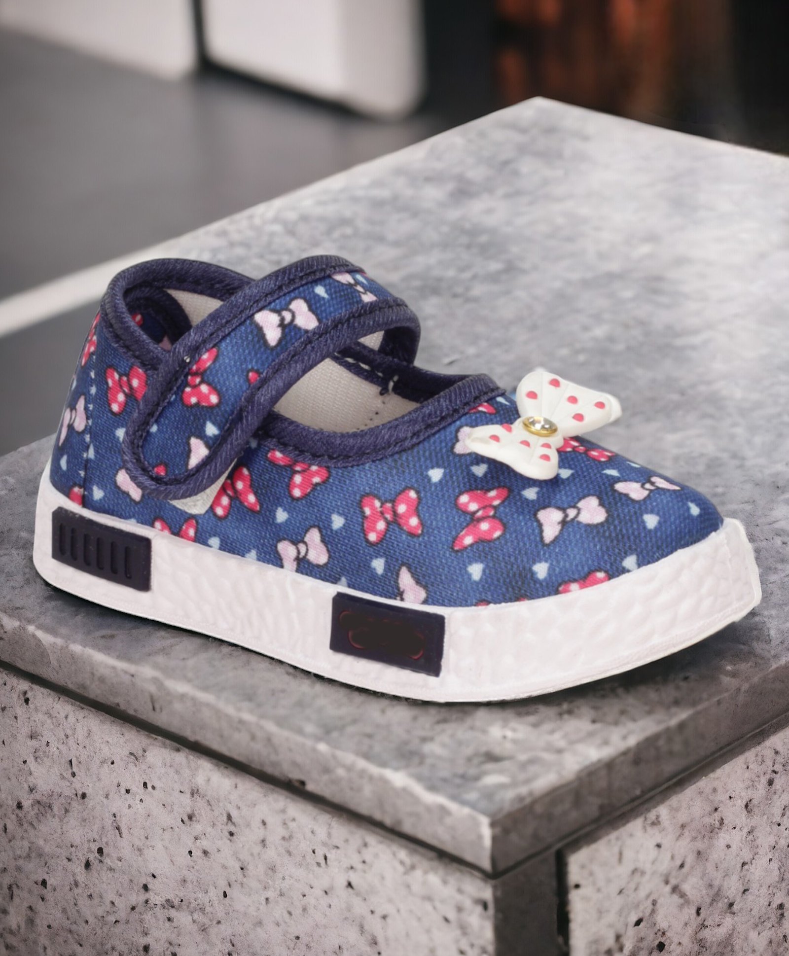 Lil Lollipop Bow  Printed &  Applique Detailed Bellies  -  Navy Blue-image-11
