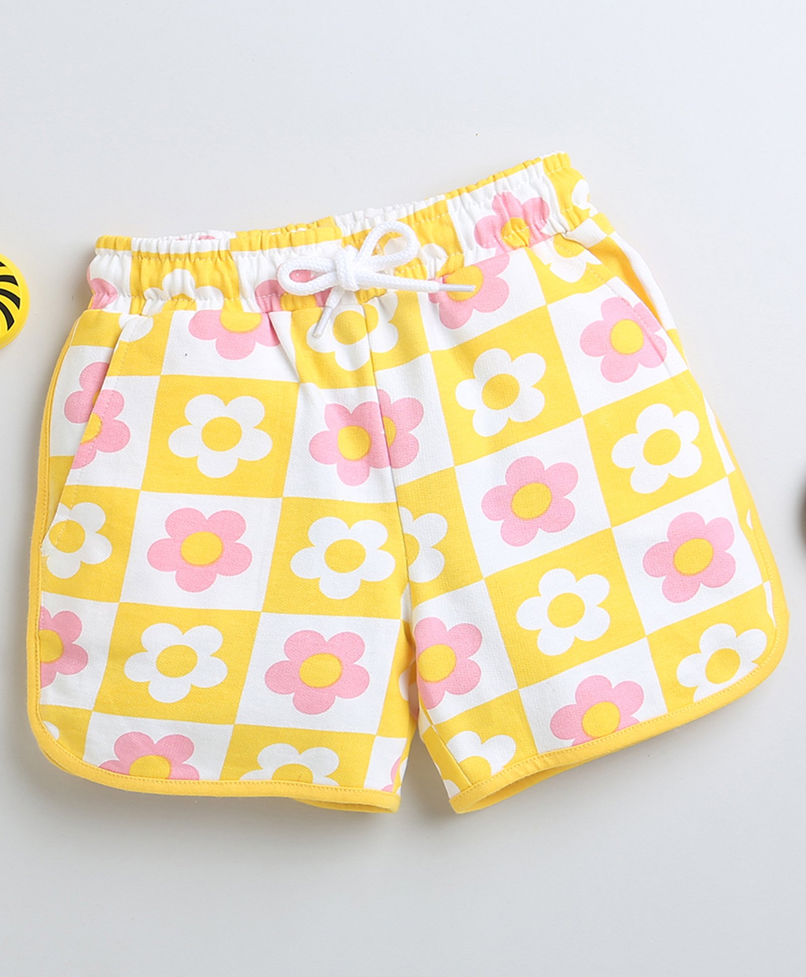 BUMZEE Floral Printed Shorts- Yellow-picture-11