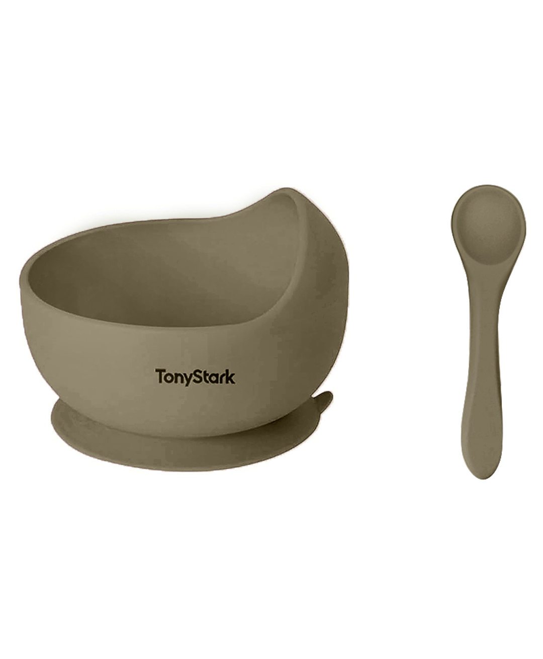 Tony Stark Silicone Bowl & Spoon for Baby Feeding, Good Suction Design for Toddler & Baby Bowl and Spoon Set, Non-Slip, BPA-Free Baby Product (Army Green)-image-42