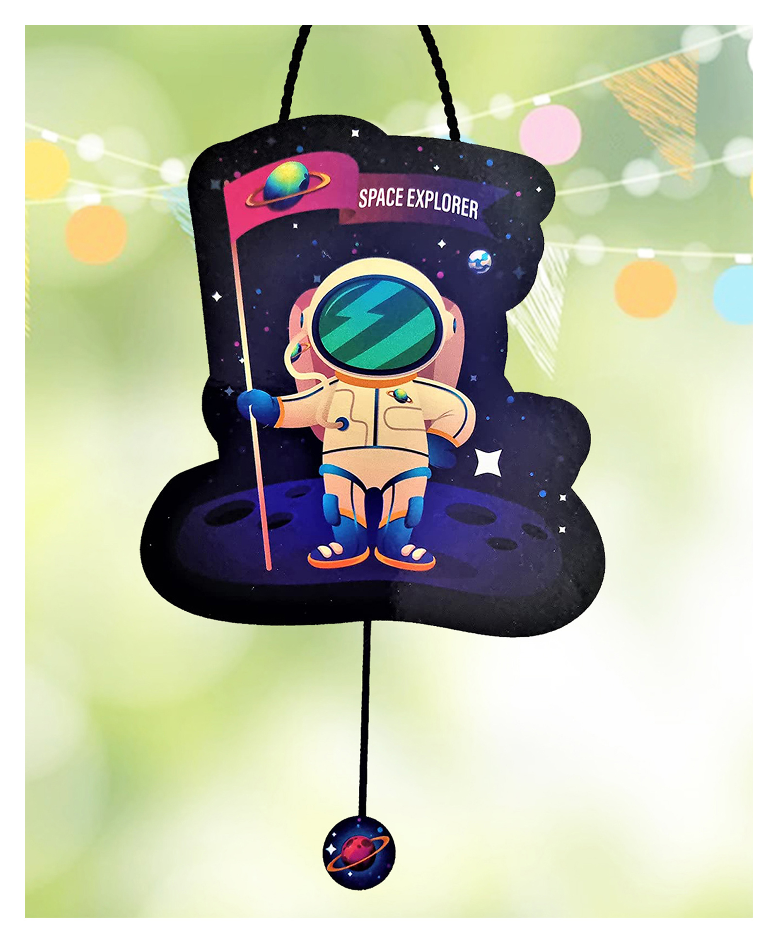 Funcart Astronaut Space Theme Pinata Khoi Bag - Multicolor