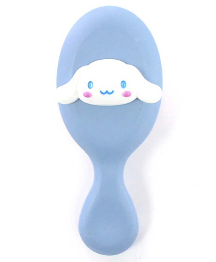 Hair Brush With Dog Applique - Blue