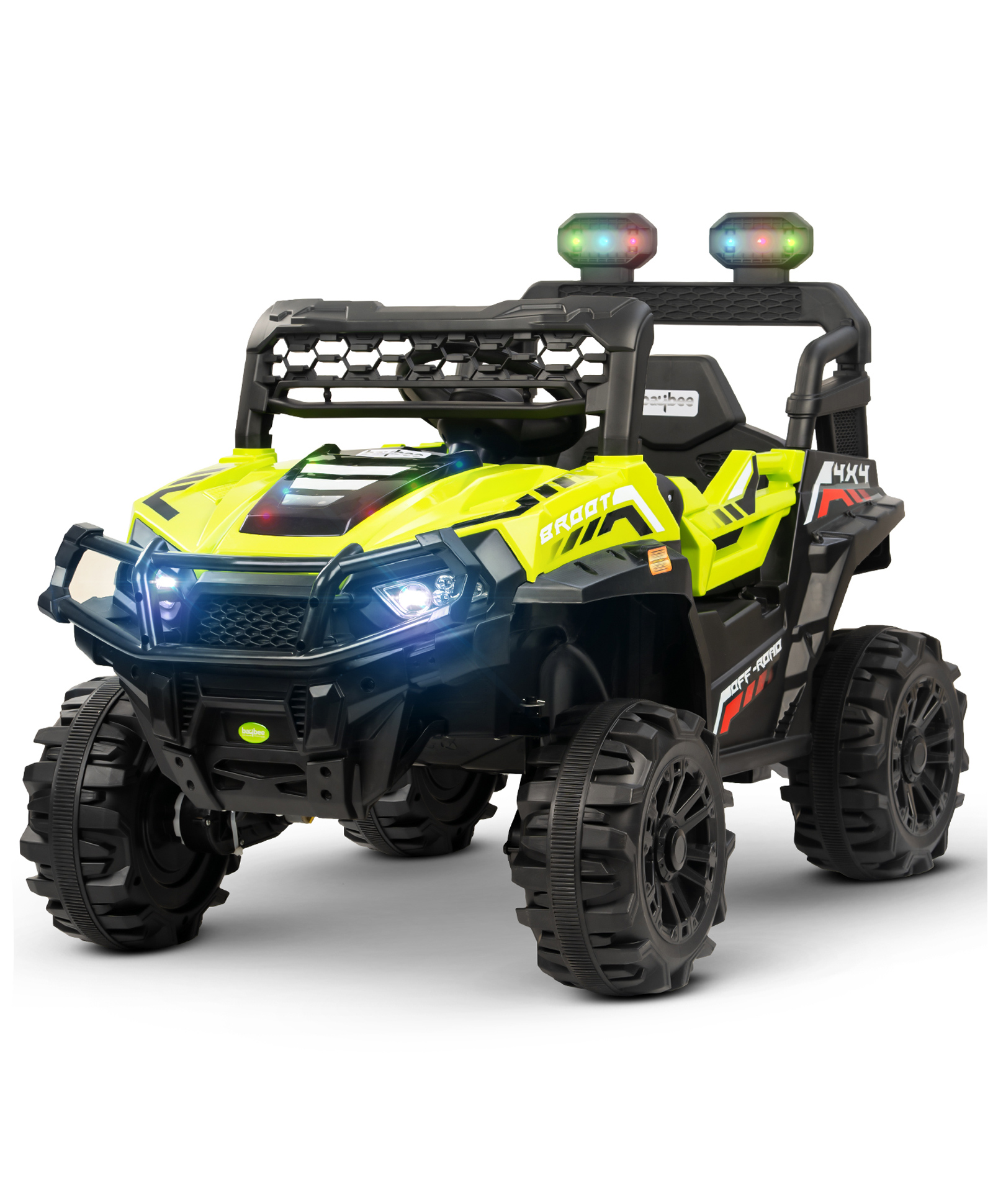 Baybee Broot Rechargeable Battery Operated Jeep for Kids, Ride on Toy Baby Car with Music & Light, Kids Jeep Battery Car, Electric Jeep Car for Kids - Light Green-image-43