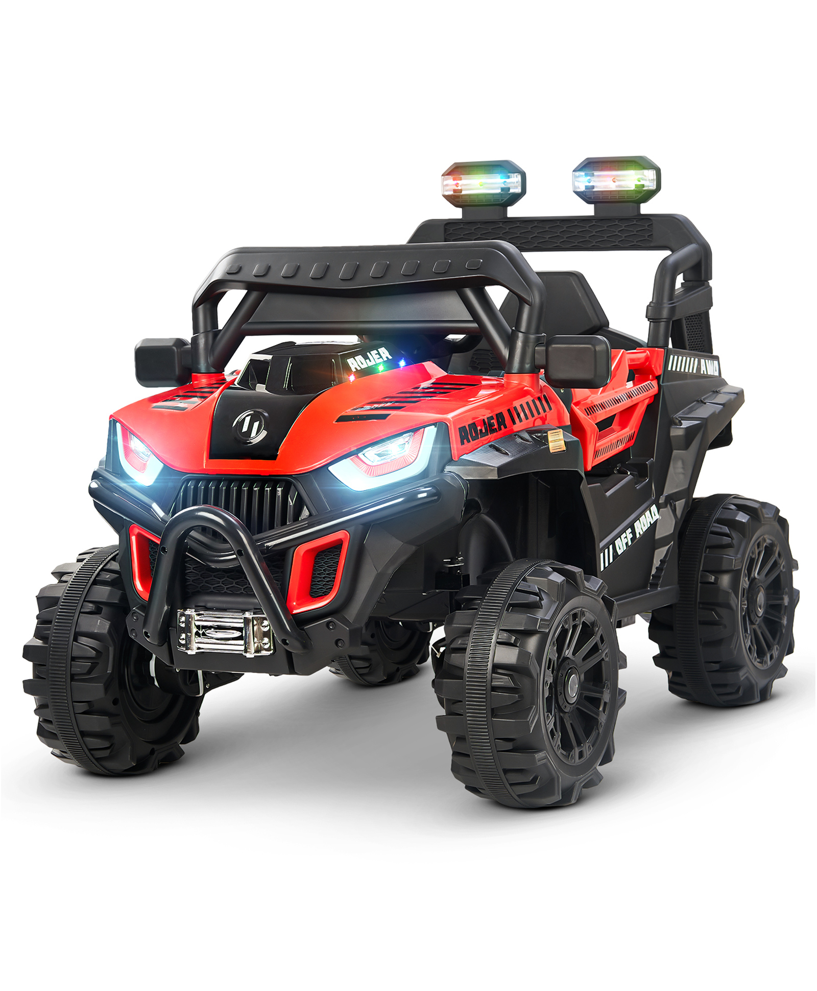 Baybee Roger Battery Operated Jeep for Kids, Ride on Toy Kids Car with Light & Music, Baby Big Jeep Rechargeable Battery Car, Electric Jeep Car for Kids - Red-image-43