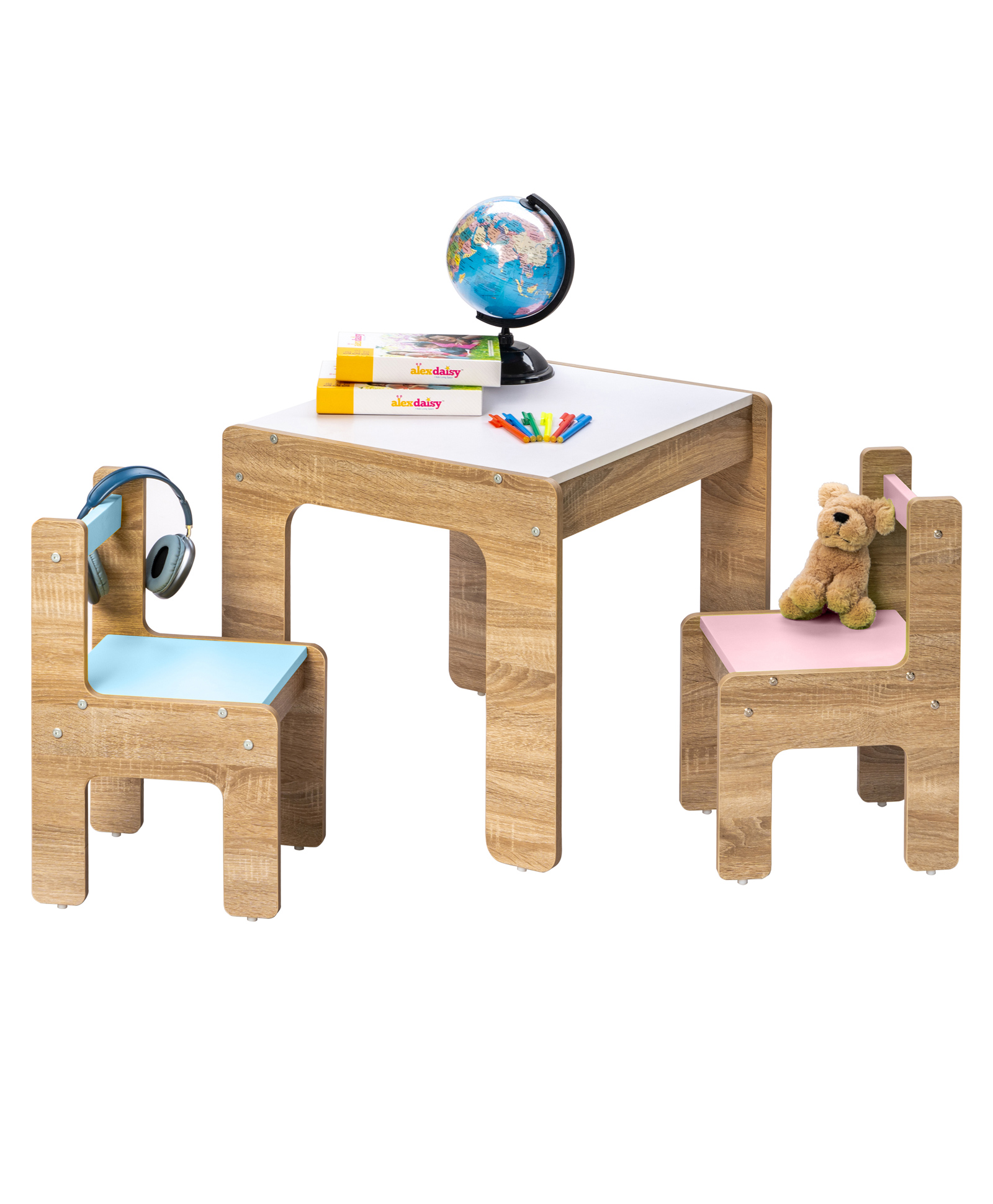 alex daisy by tiffany Alex Daisy Sweden Kids Activity Table with 2 Chairs set-picture-24