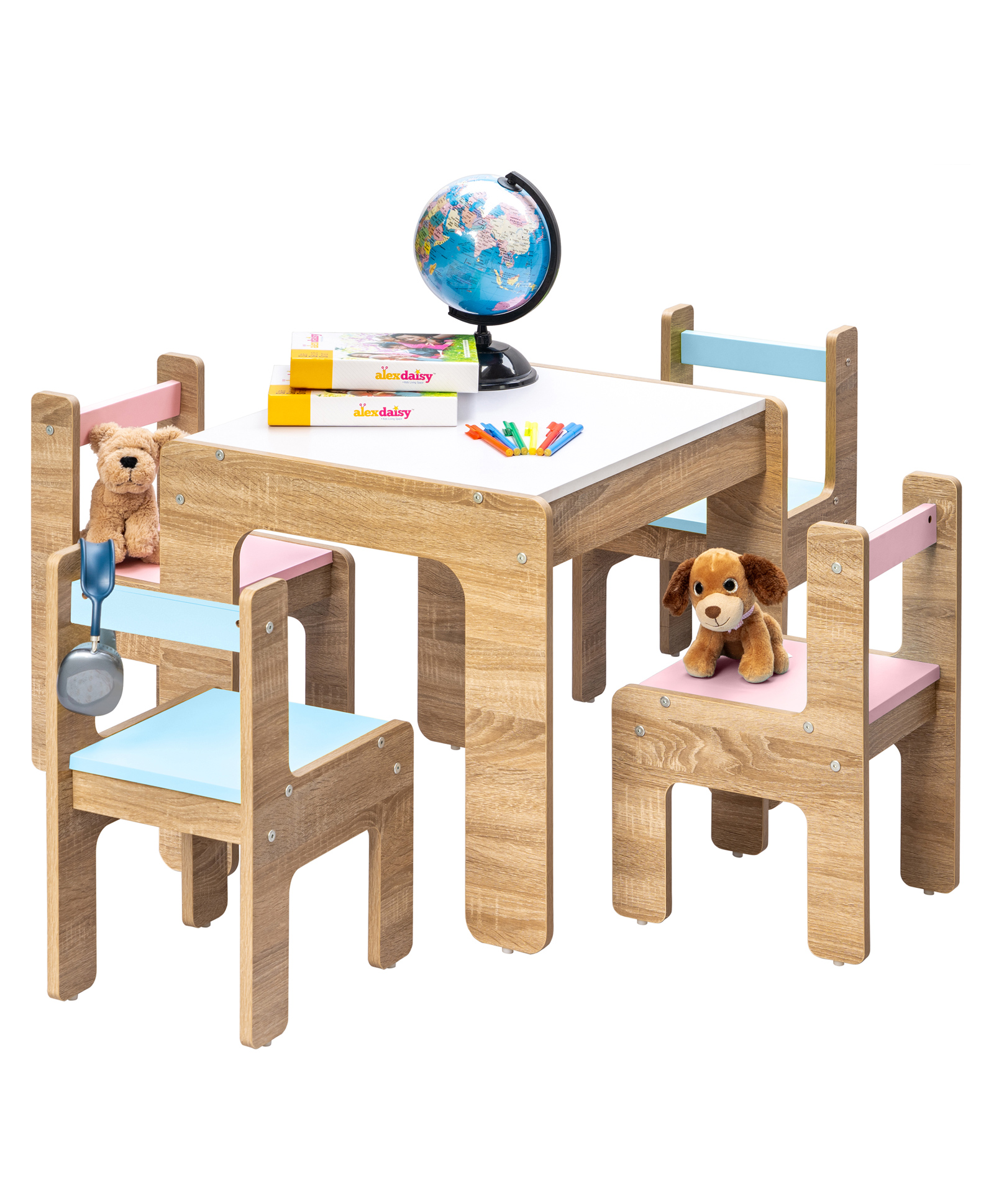 alex daisy by tiffany Alex Daisy Sweden Kids Activity Table with 4 Chairs set-picture-28
