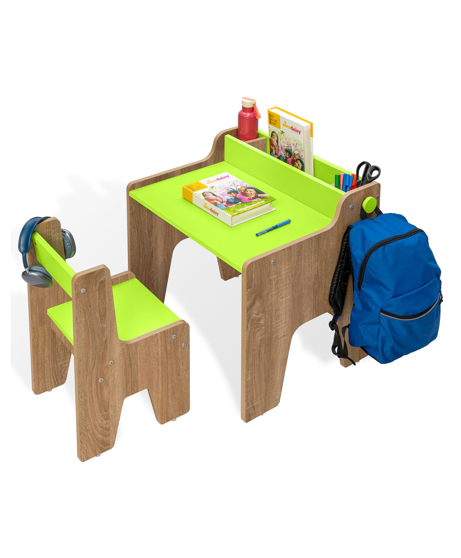 Alex Daisy Norway Kids Table and Chair Set - Green-image-46