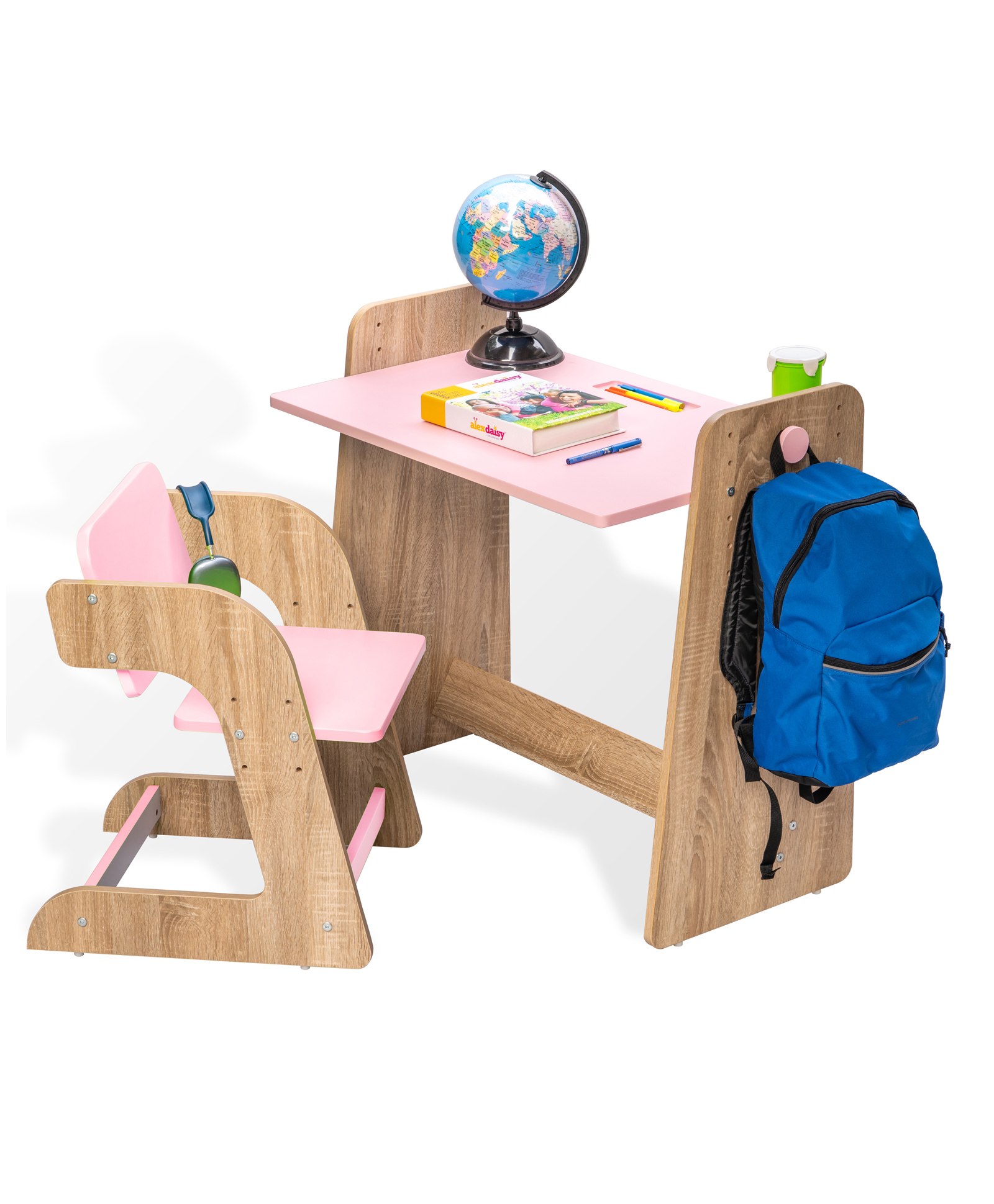 alex daisy by tiffany Alex Daisy Texas Height Adjustable Kids Study Table and Chair Set - Pink-picture-26